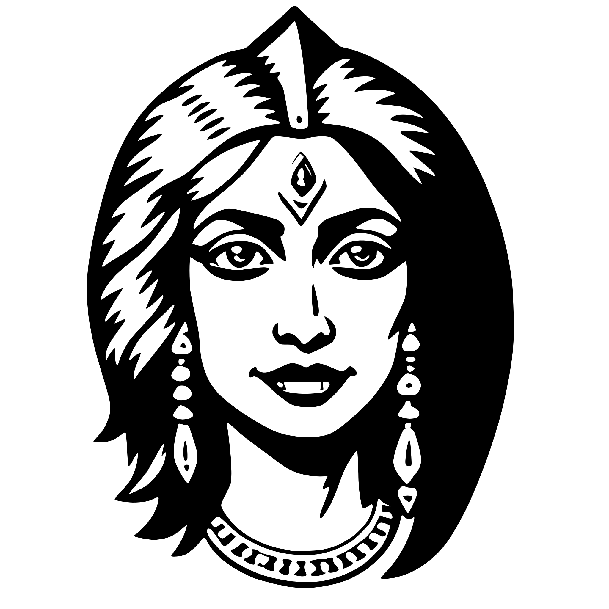 AI-generated SVG of a kali