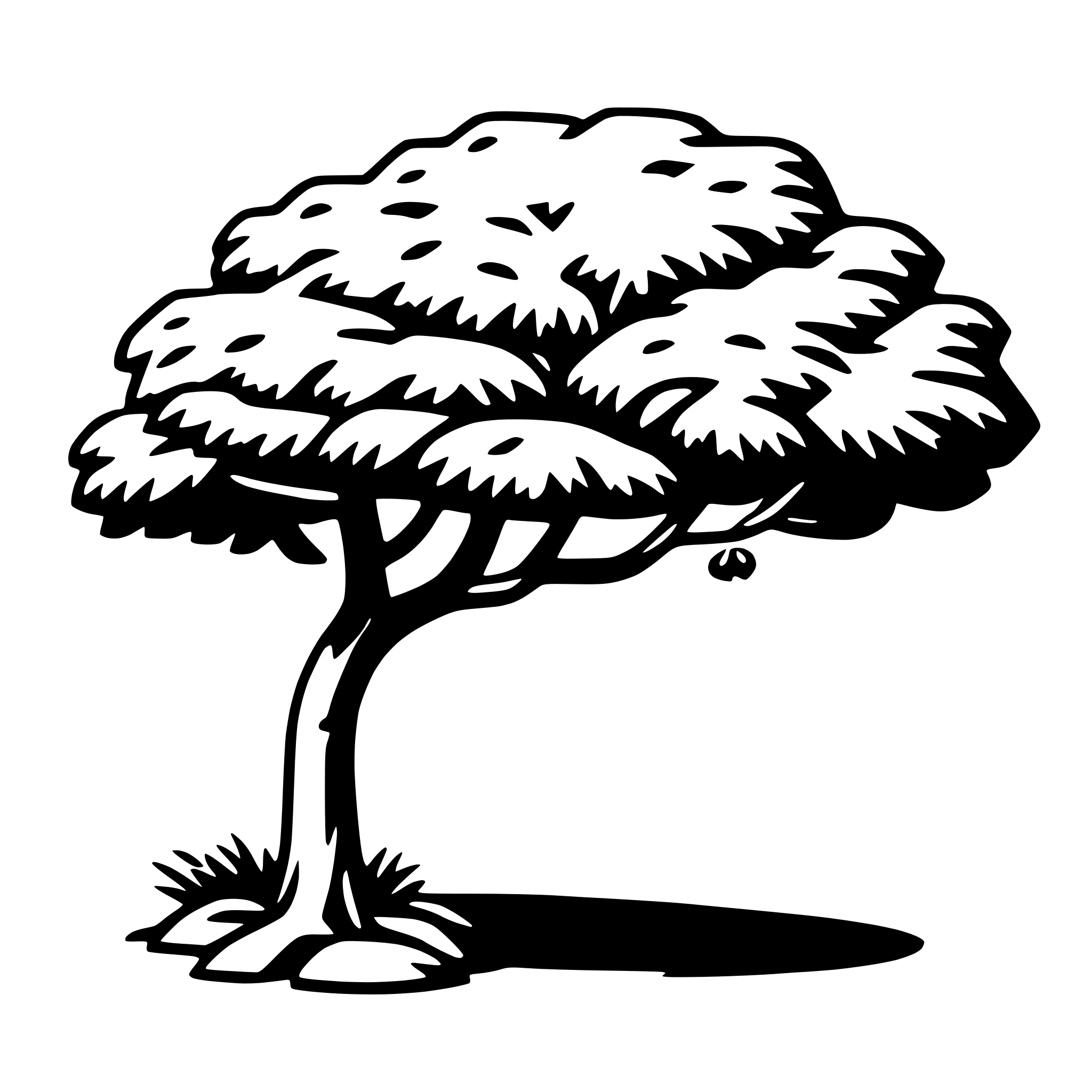 AI-generated SVG of 'elder tree'