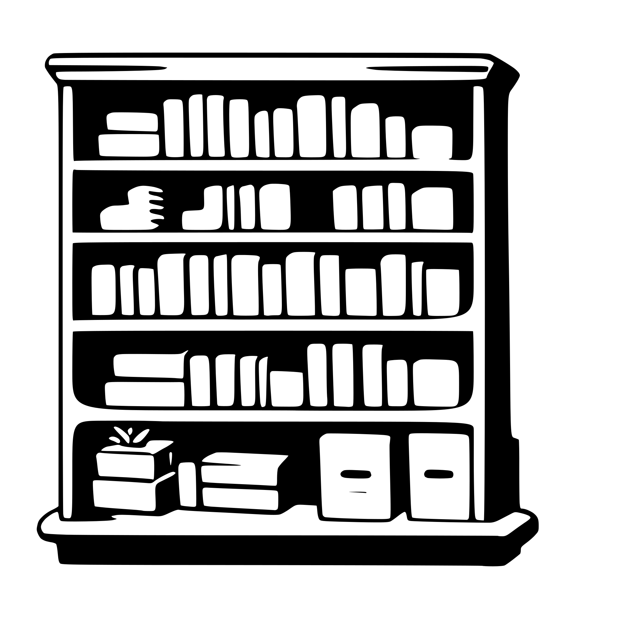 AI-generated SVG of 'bookshelf'