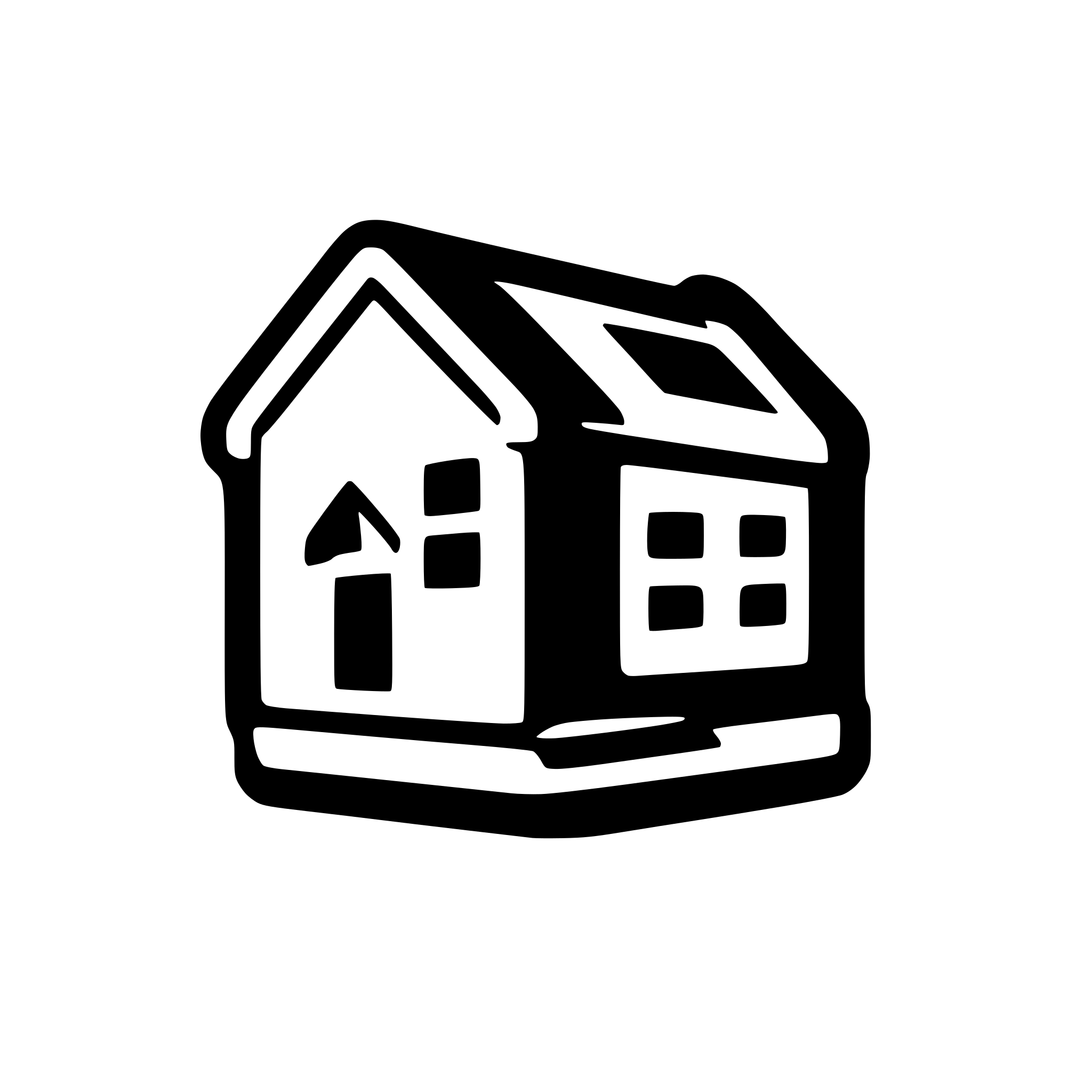 AI-generated SVG of a real estate for rent icon, minimalist style, blue tones, high detail