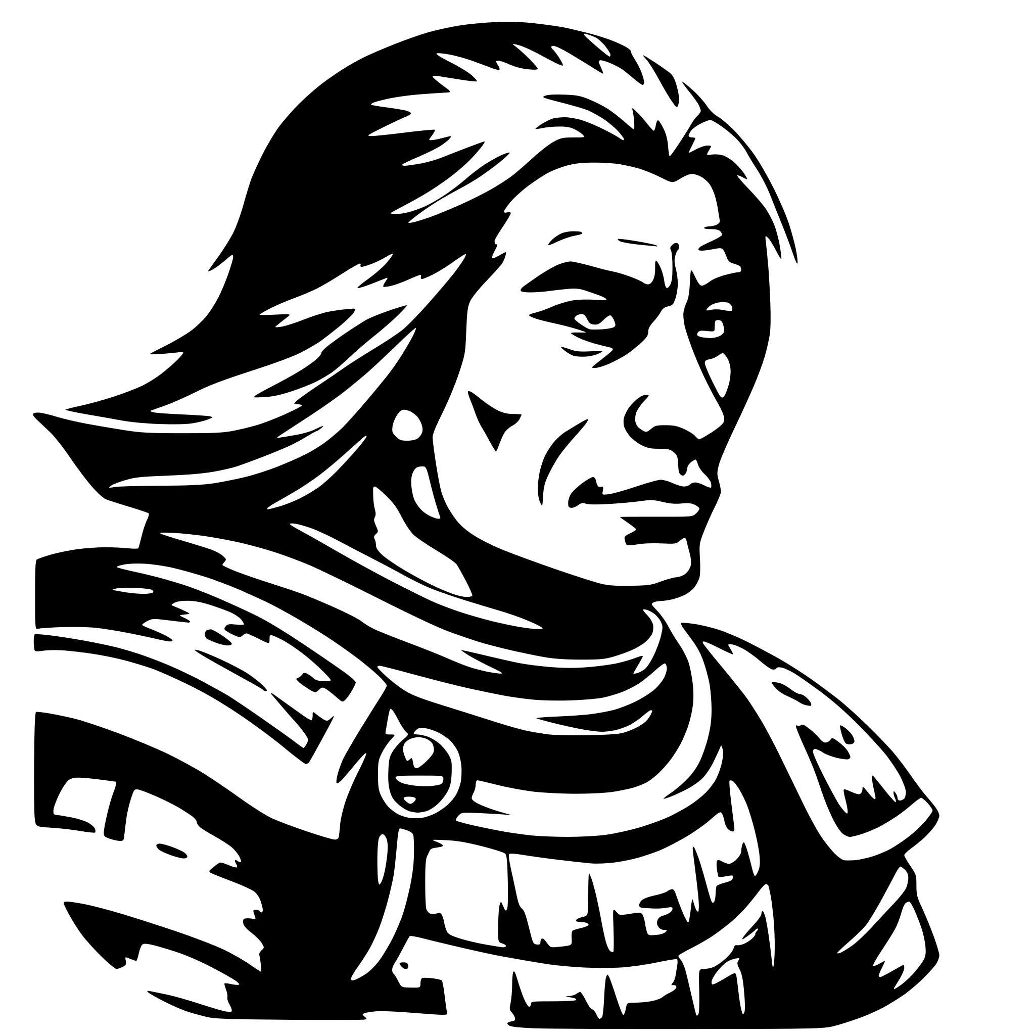 AI-generated SVG of 'old samurai side view nostalgic'