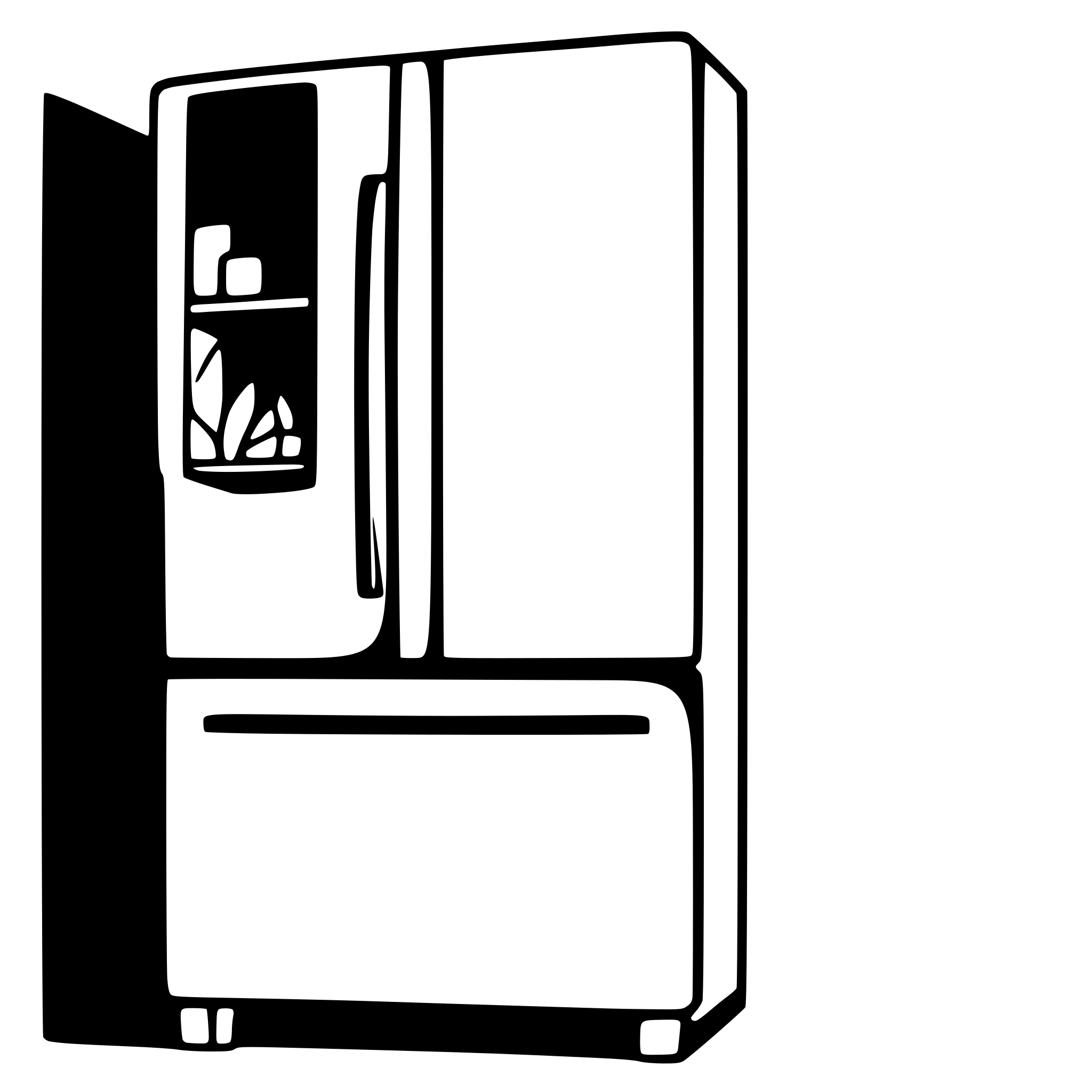 AI-generated SVG of 'french door refrigerator'