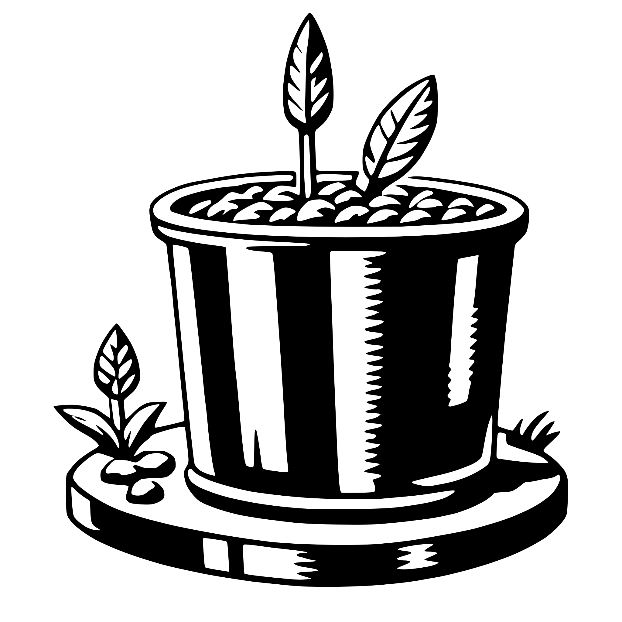 AI-generated SVG of a retort