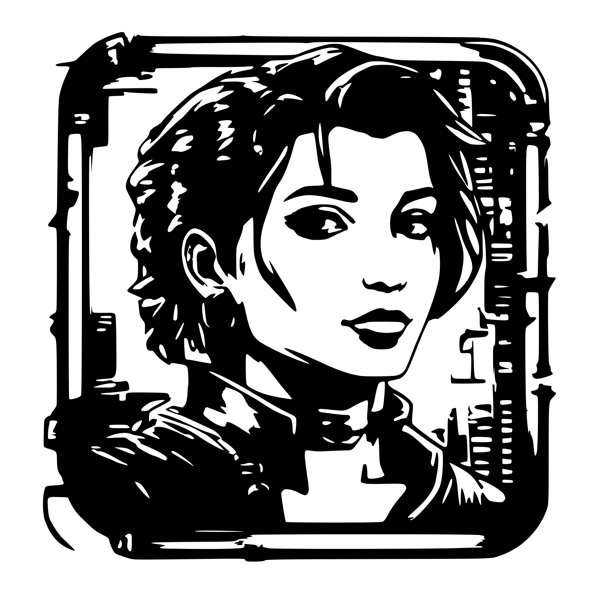 AI-generated SVG of a Cyberpunk profile picture frame