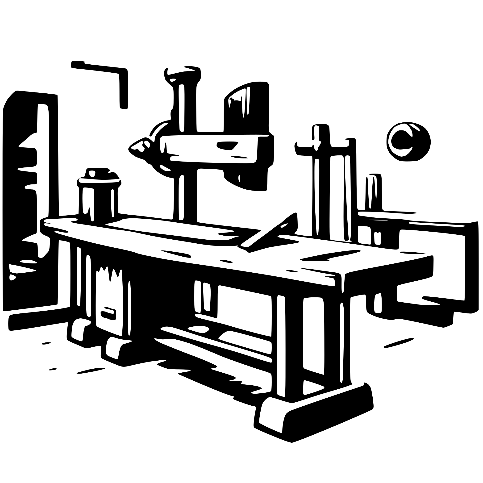 AI-generated SVG of a woodshop