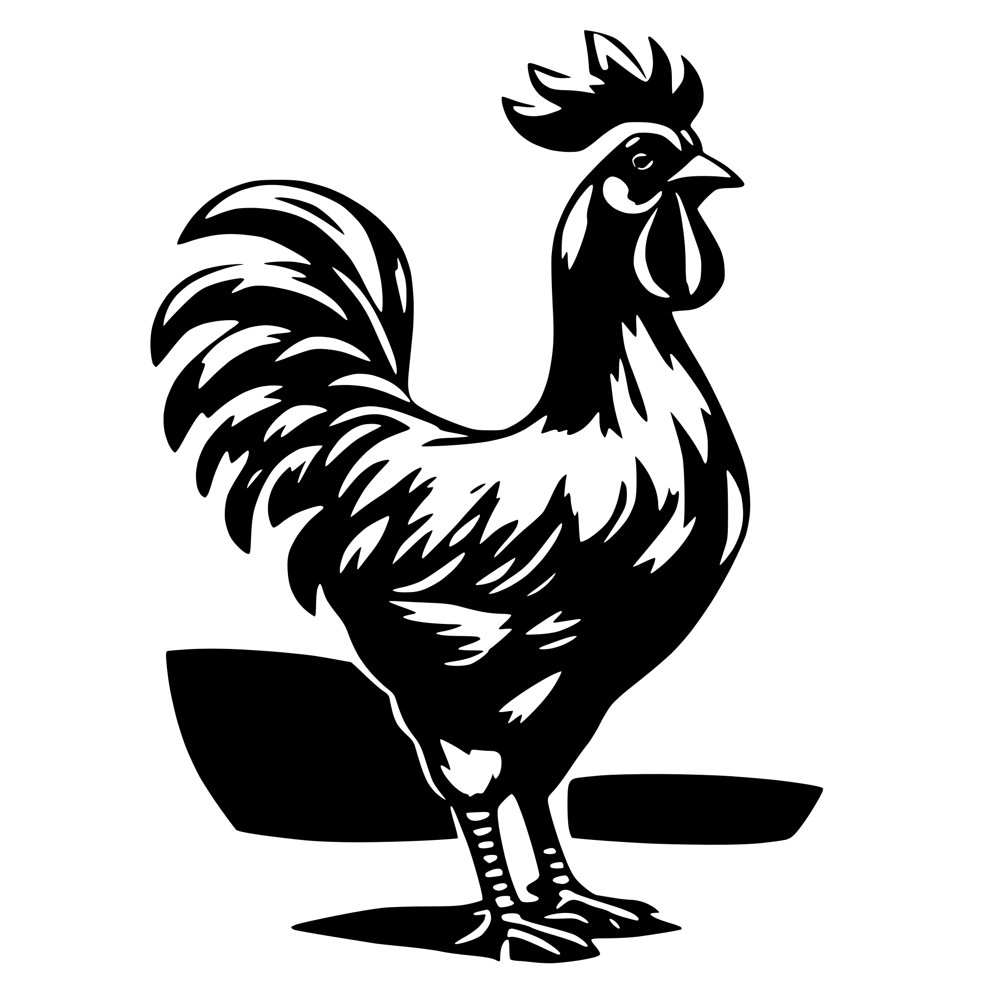 AI-generated SVG of a cock