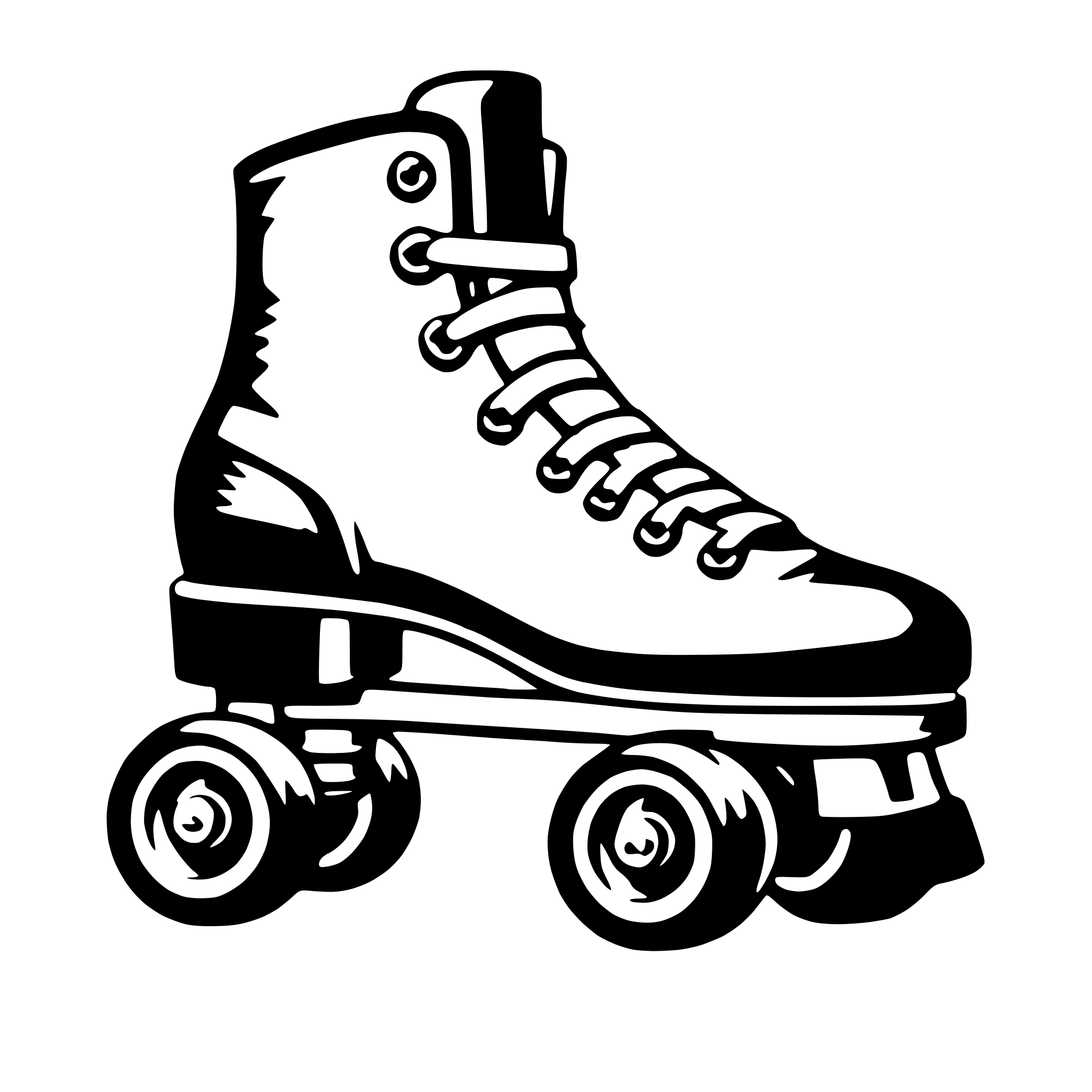 AI-generated SVG of 'roller skates'