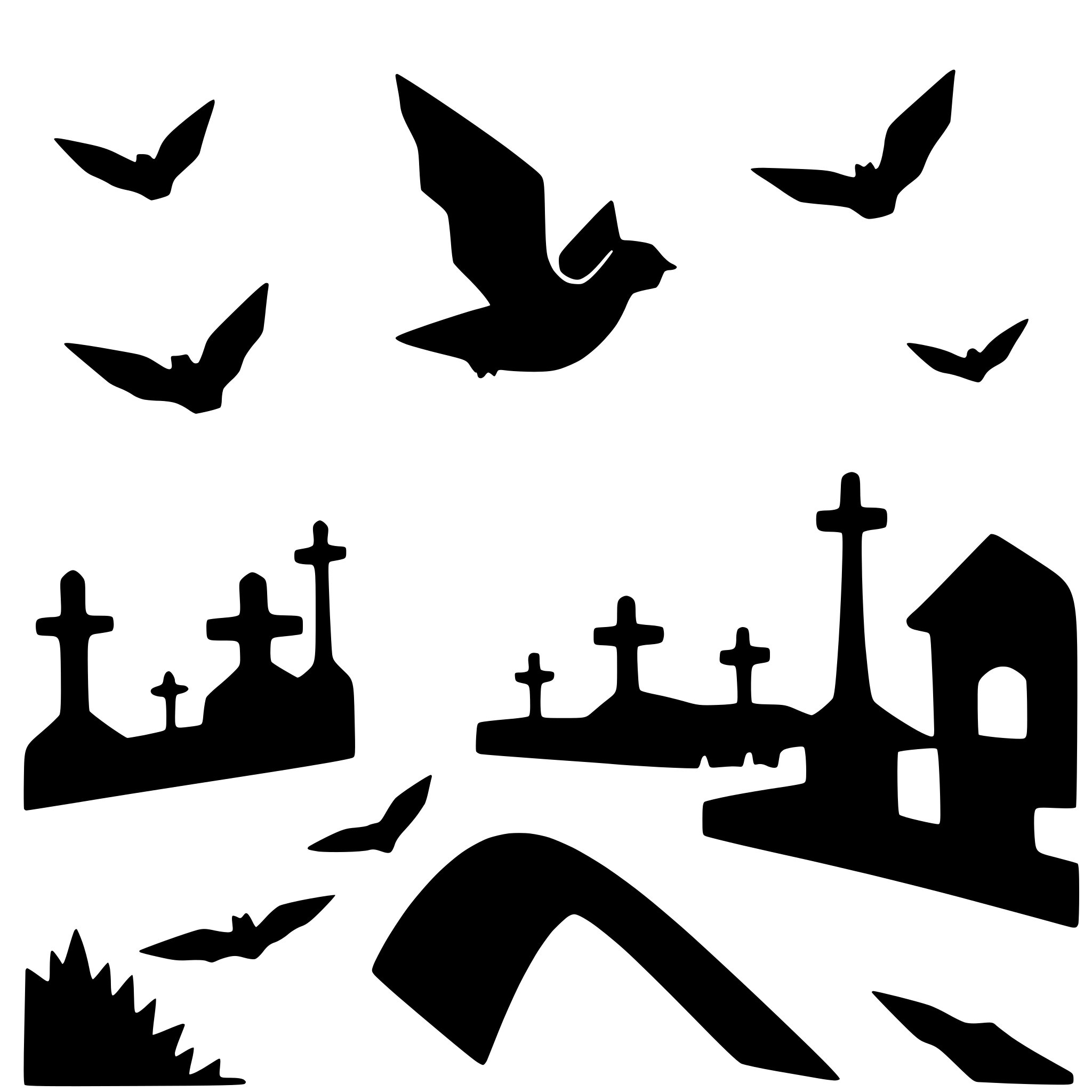 AI-generated SVG of 'bats flying over a cemetery'