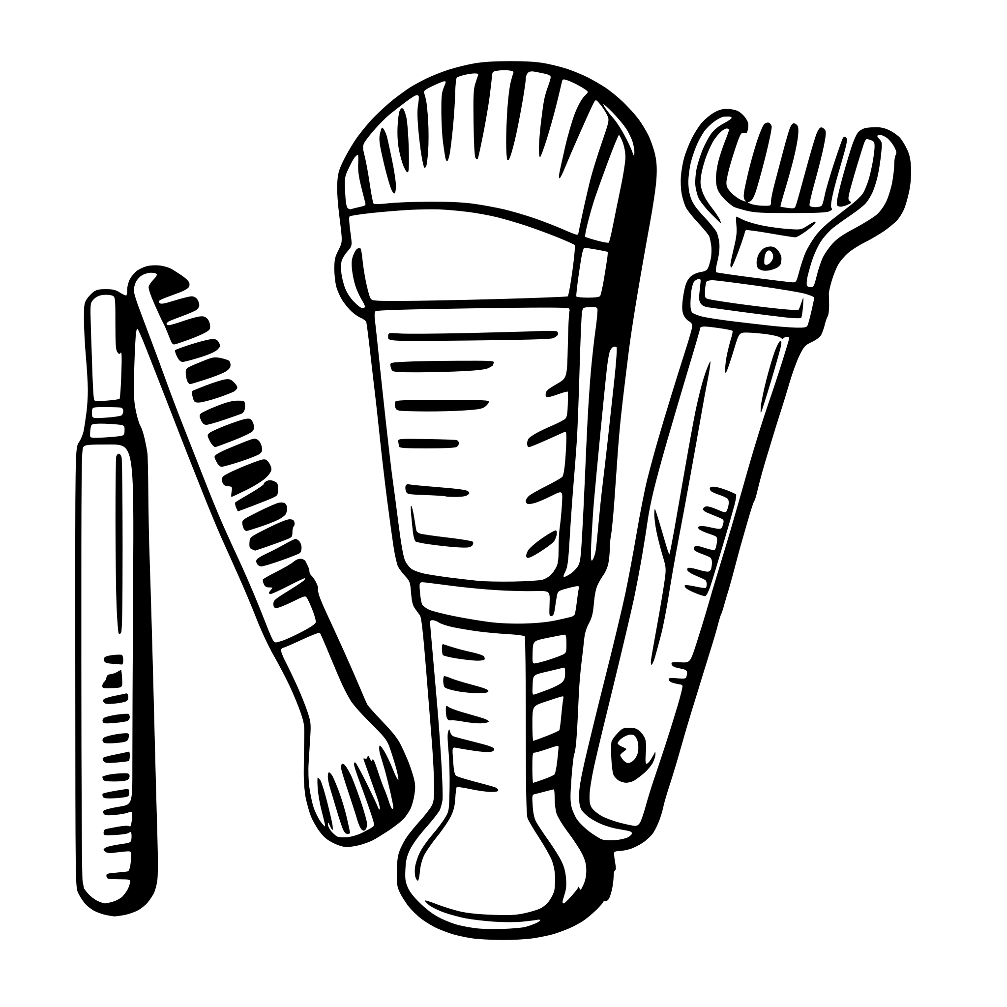 AI-generated SVG of a Barber tools