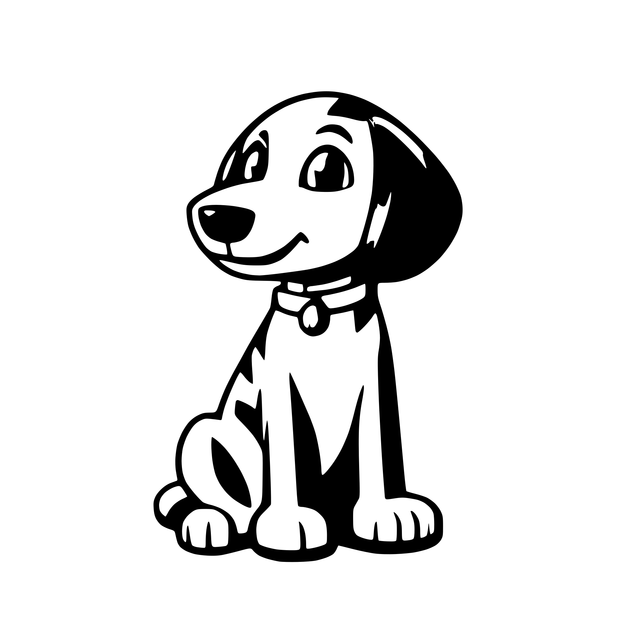 AI-generated SVG of a dogs