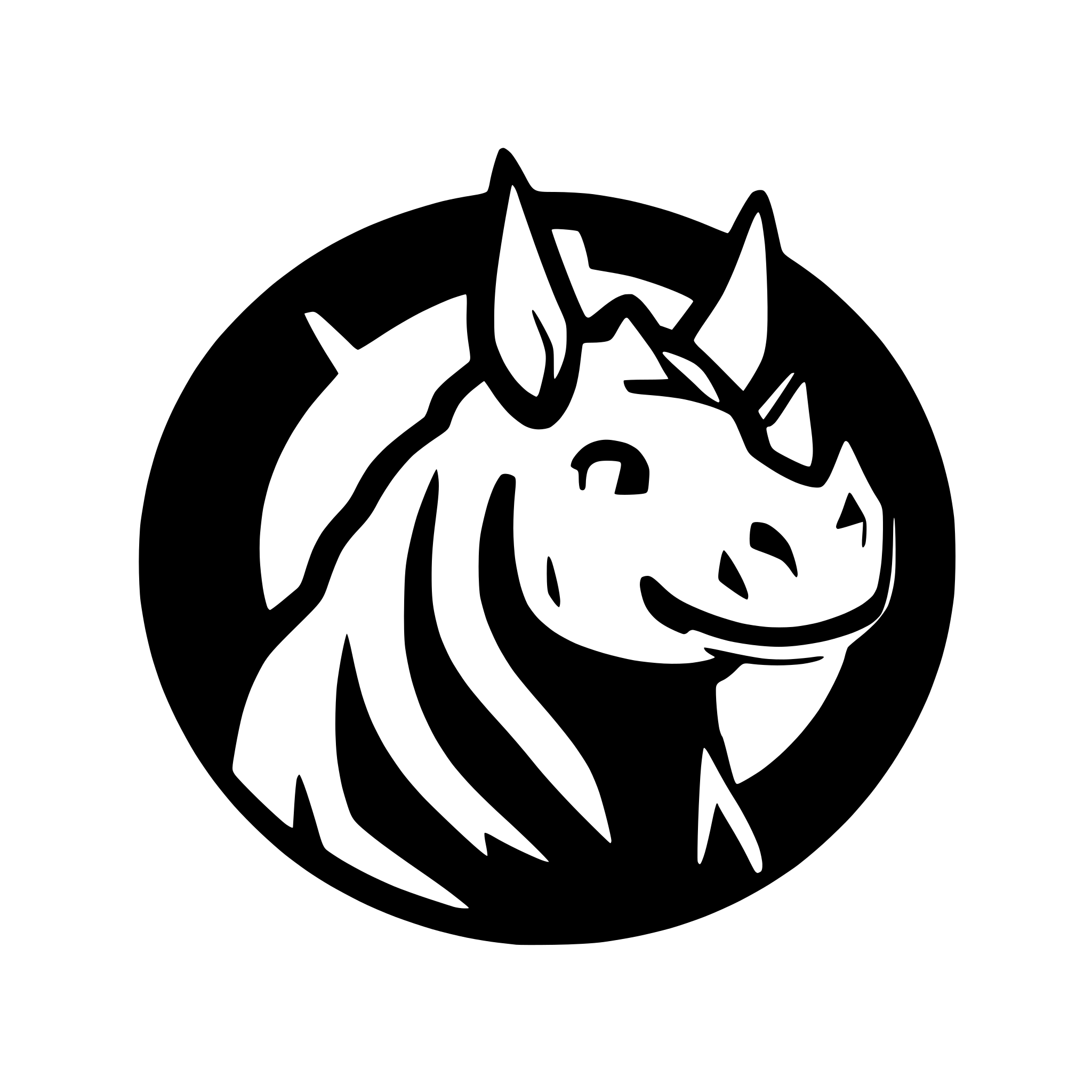 AI-generated SVG of 'software developer rhino'