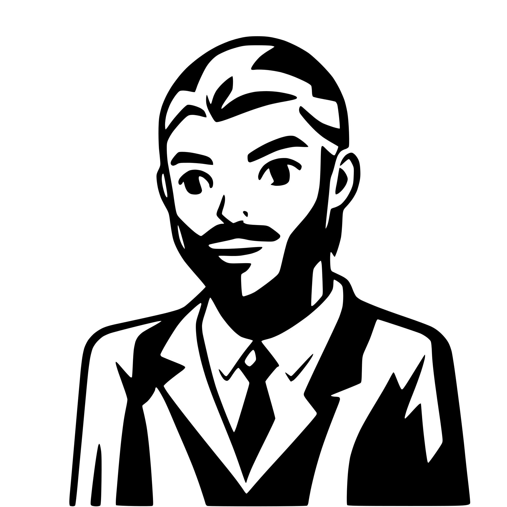 AI-generated SVG of a a fullbeard