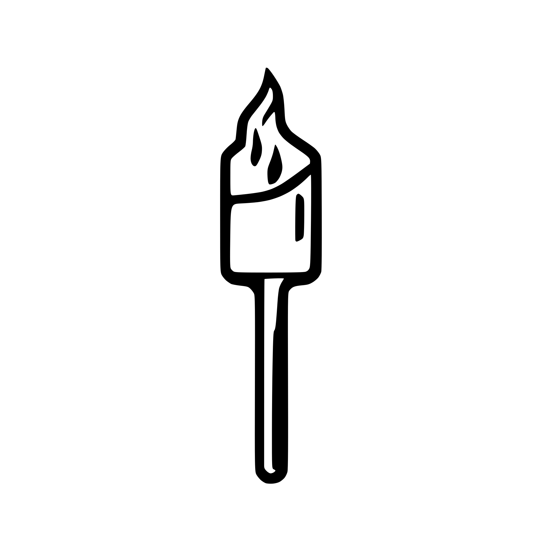 AI-generated SVG of a Minimalistic icon of burning match