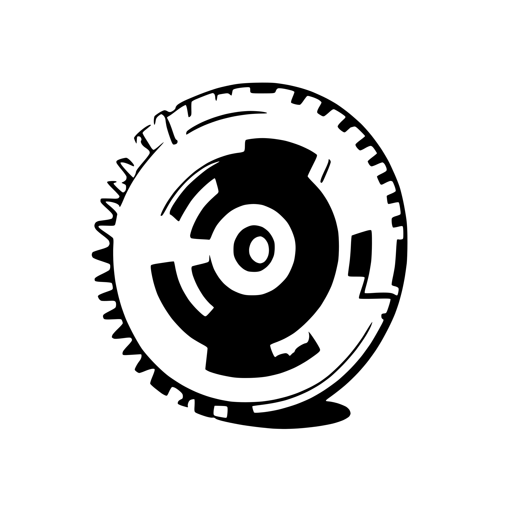 AI-generated SVG of 'Circular saw disk with teeths'