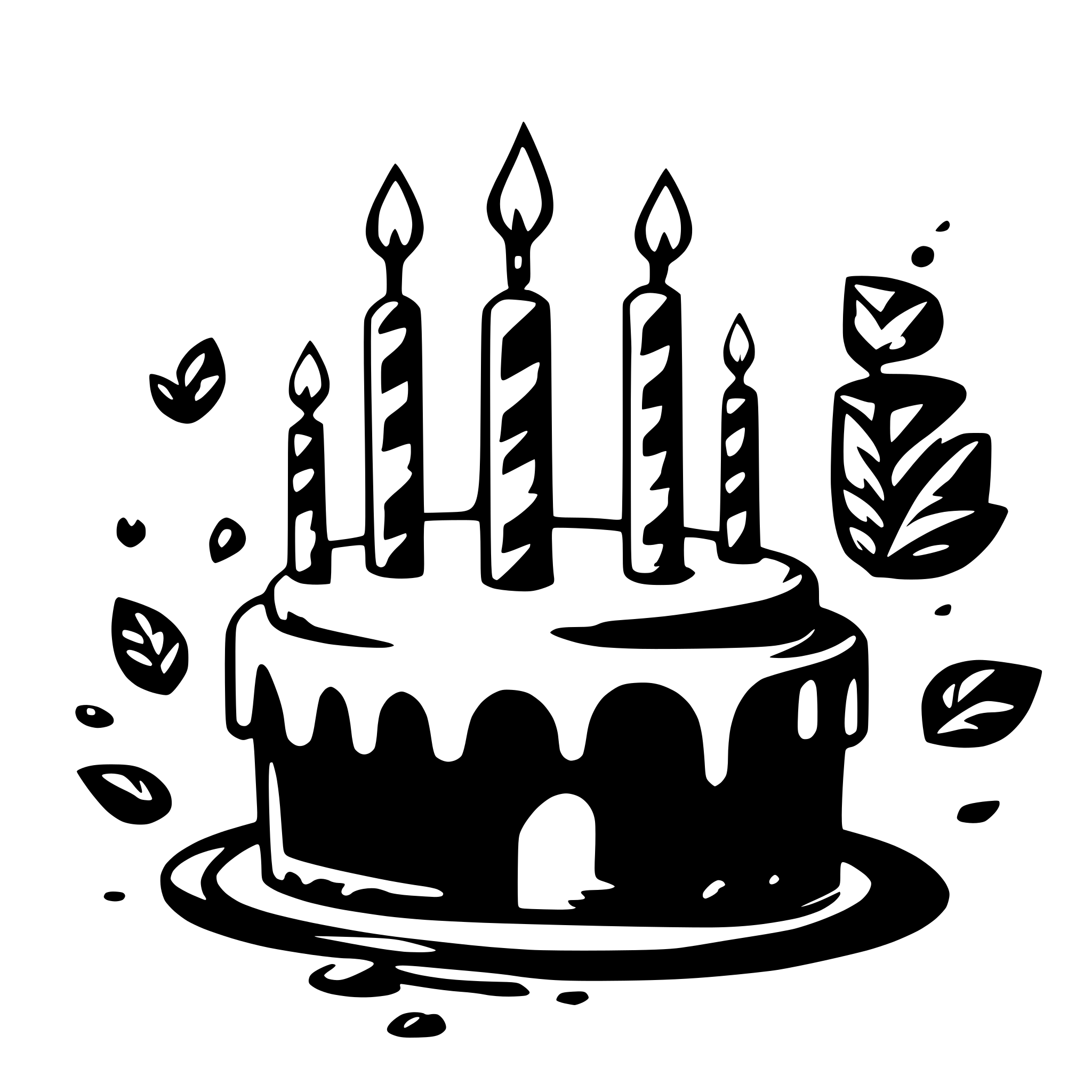 AI-generated SVG of a happy birthday