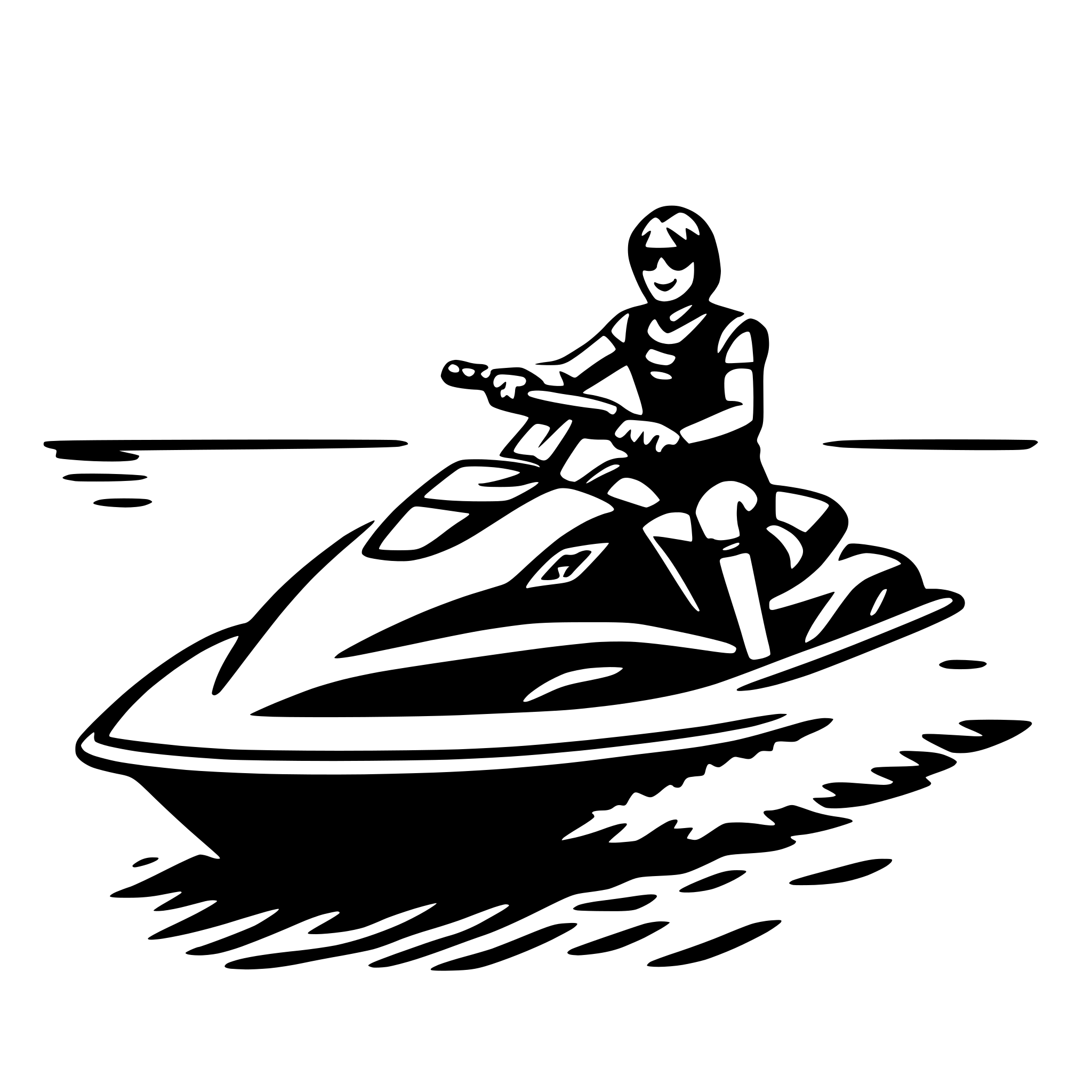 AI-generated SVG of 'jet ski'