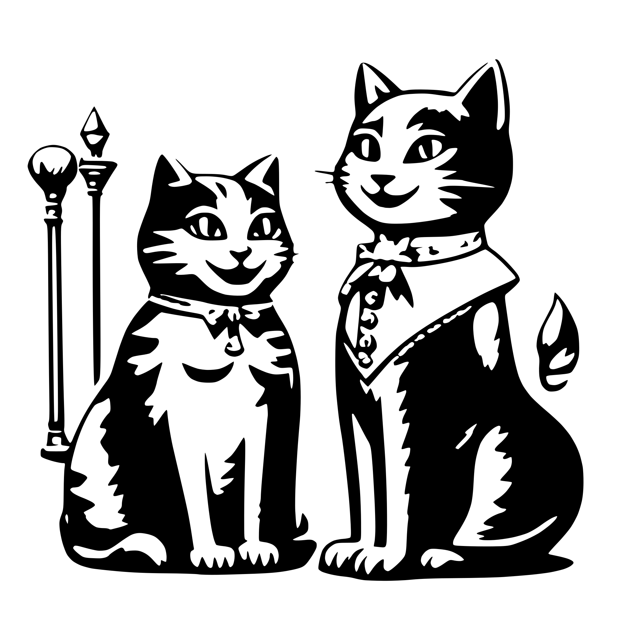 AI-generated SVG of 'Cats performing opera'