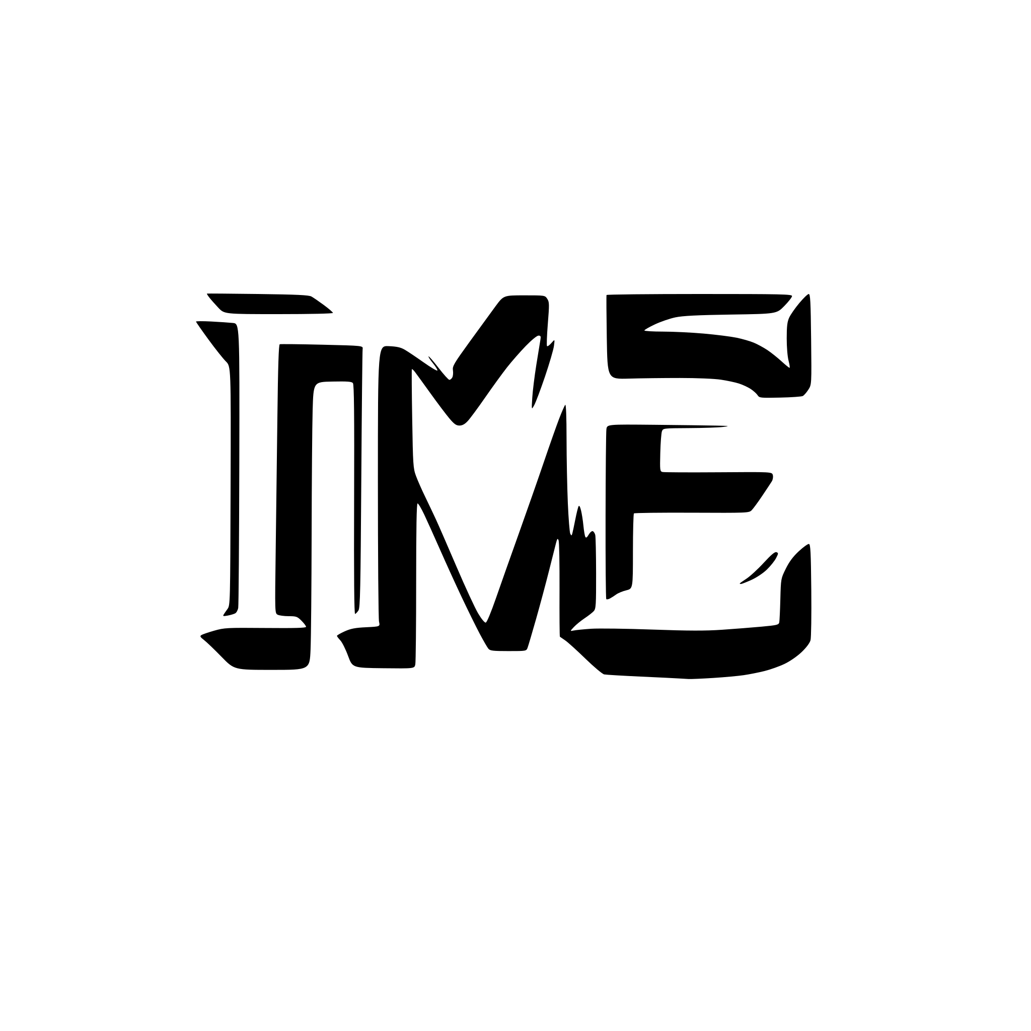 AI-generated SVG of 'Just the letters TMFE'