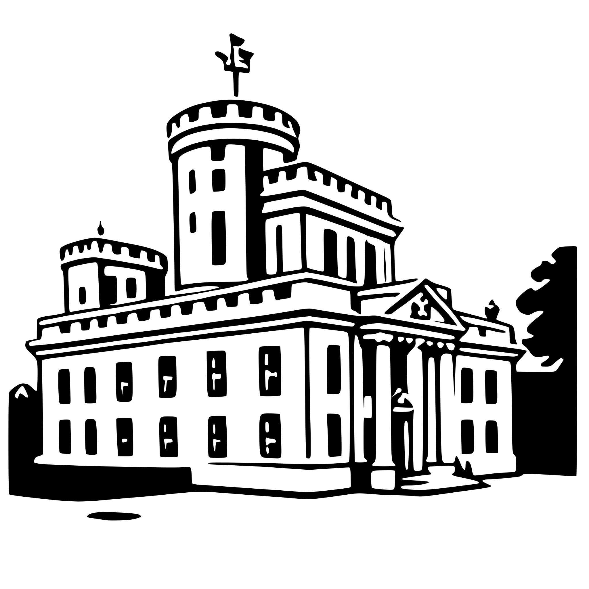 AI-generated SVG of 'buckingham palace'
