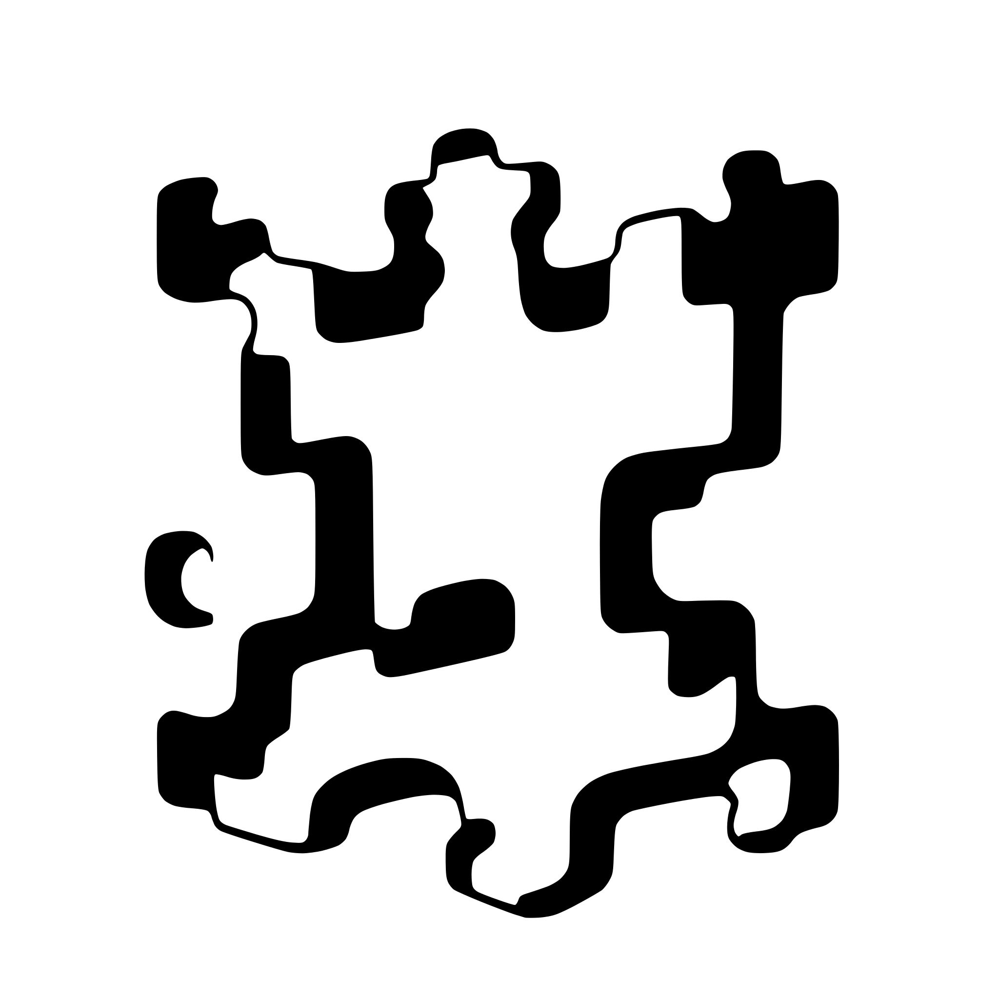 AI-generated SVG of 'minimalist puzzle piece shape'