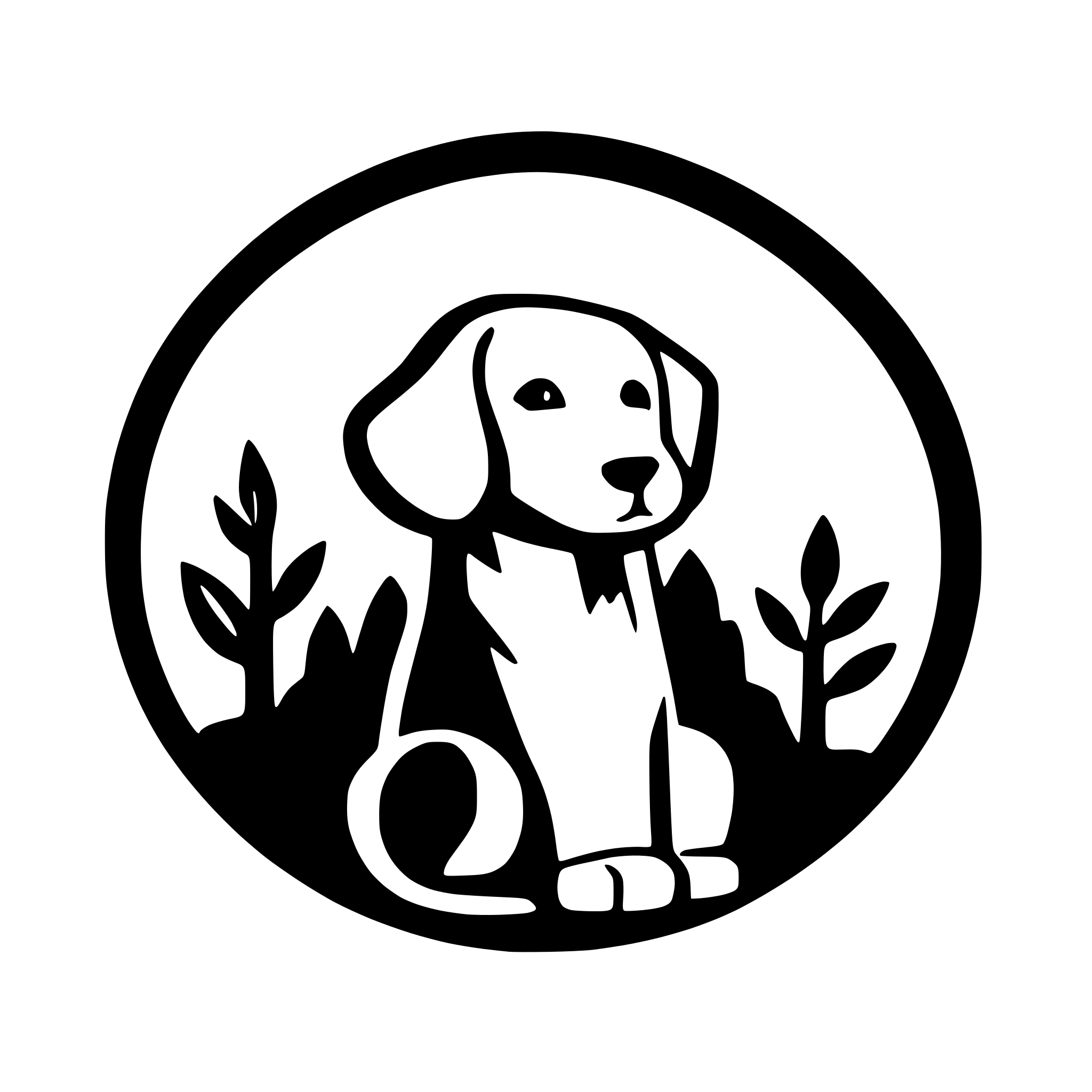 AI-generated SVG of 'A clean, minimalist logo showing a dog silhouette sitting on a large Cyprus contour. The design uses 1-2 colors, emphasizing simplicity, regional identity, and hope, ideal for a stray dog adoption website.'