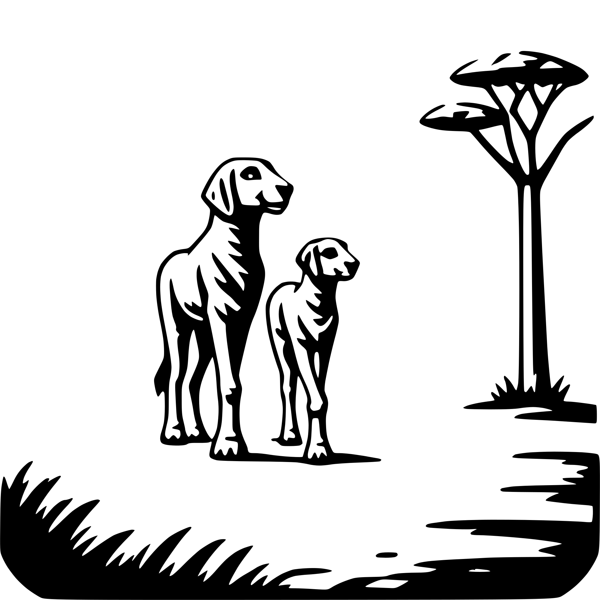 AI-generated SVG of a serengeti national park