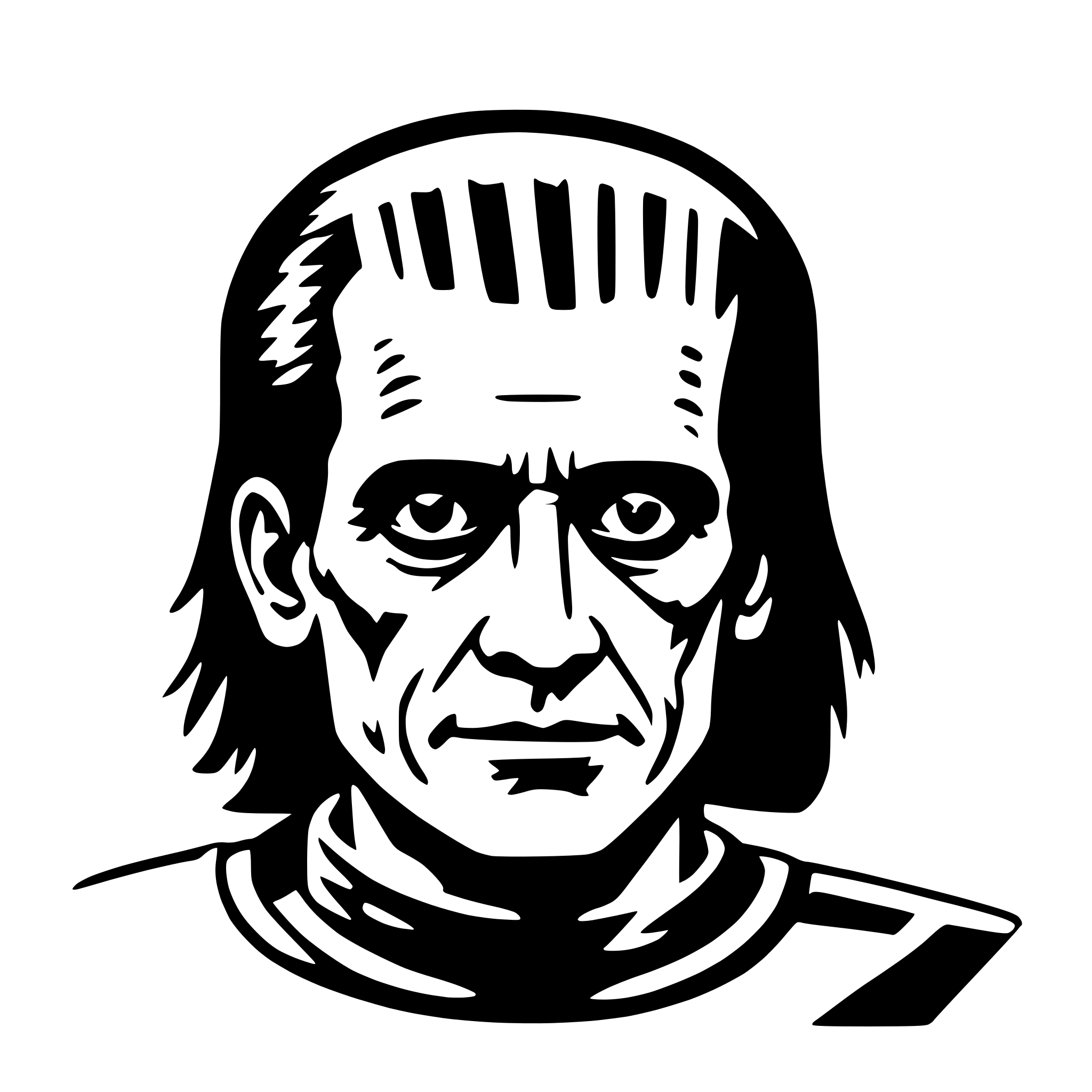 AI-generated SVG of a frankenstein
