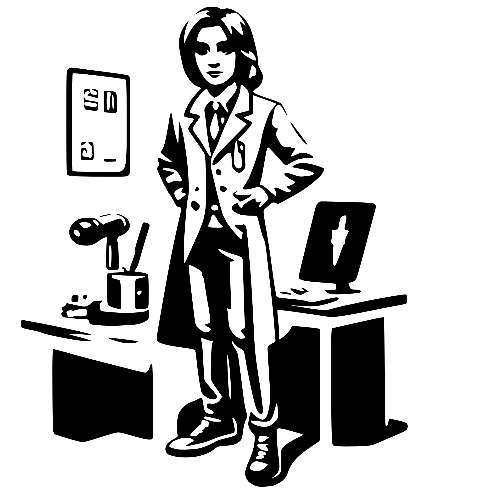 AI-generated SVG of a doctor