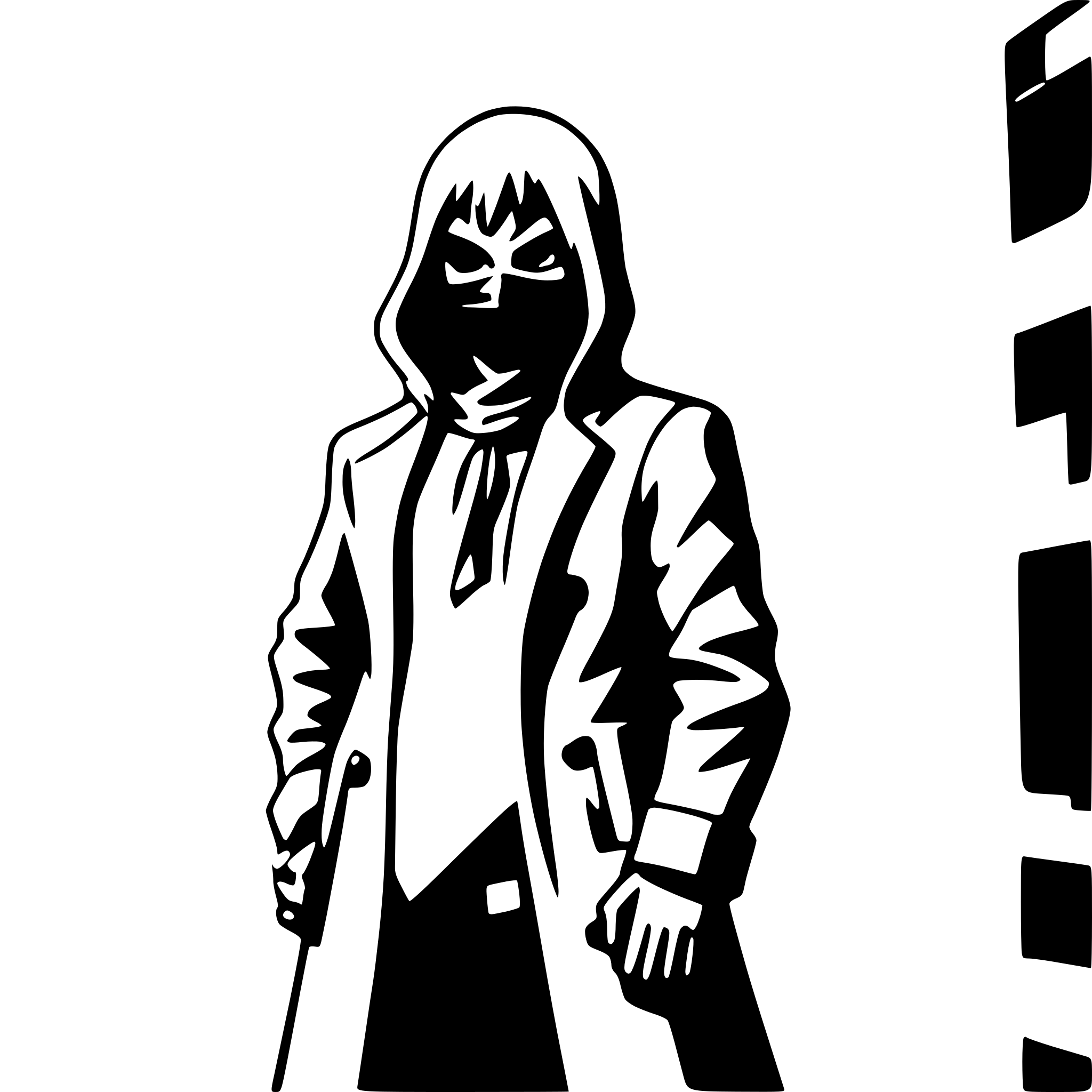 AI-generated SVG of a masked vigilante in city