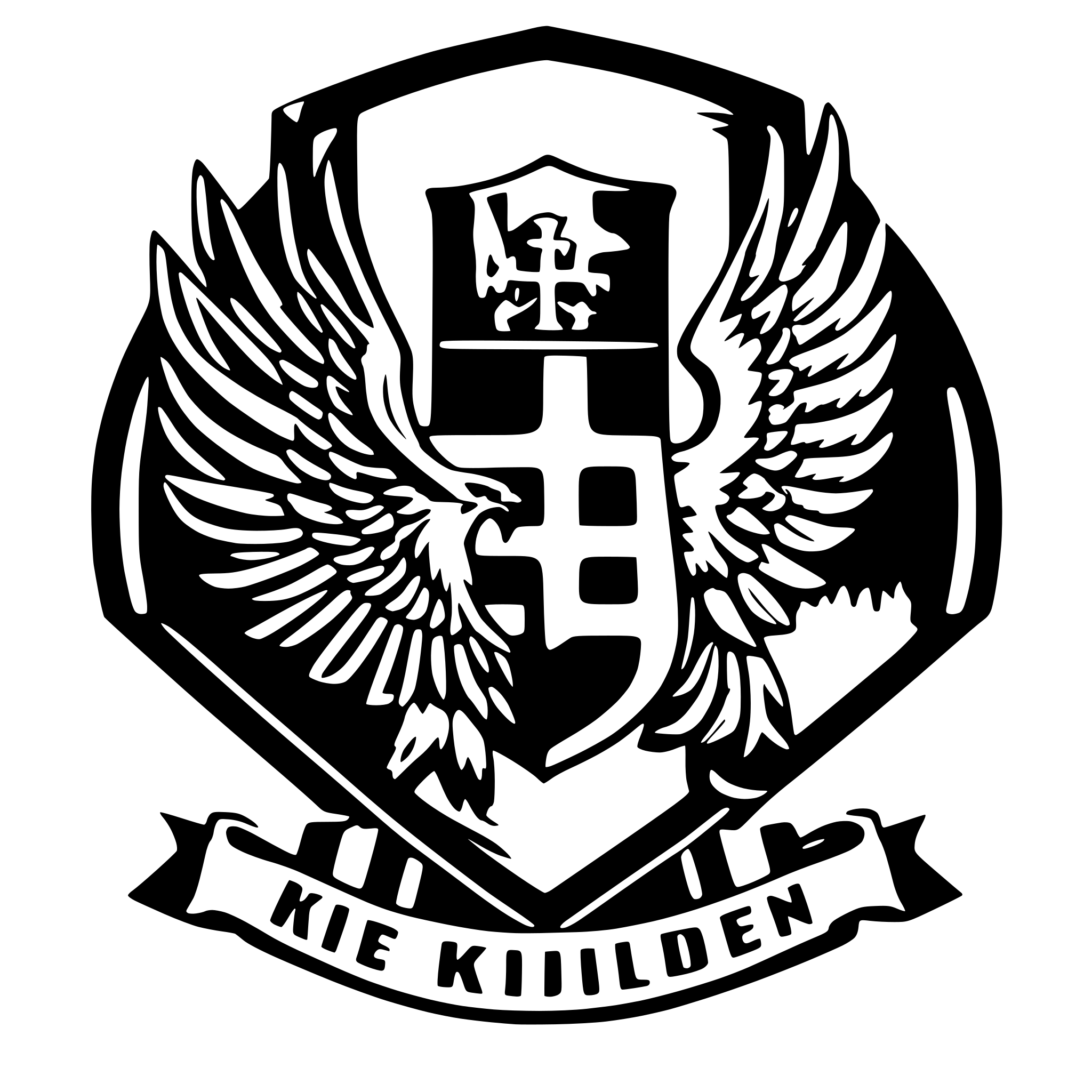 AI-generated SVG of a ein doppeladler nach kölner vorlage mit platz für kölner wappen AI-generated SVG of a ein doppeladler nach kölner vorlage mit platz für kölner wappen