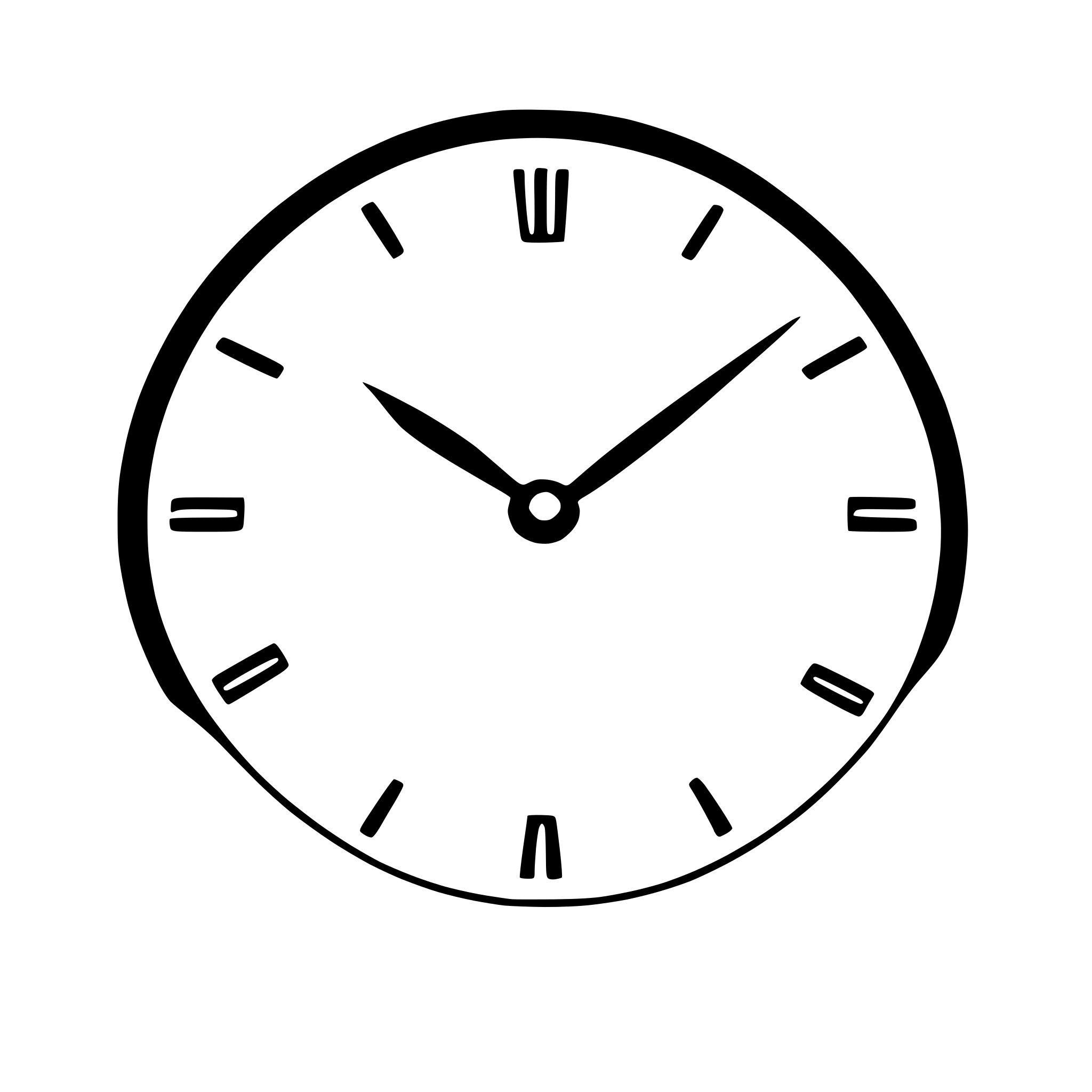 AI-generated SVG of a wall clock