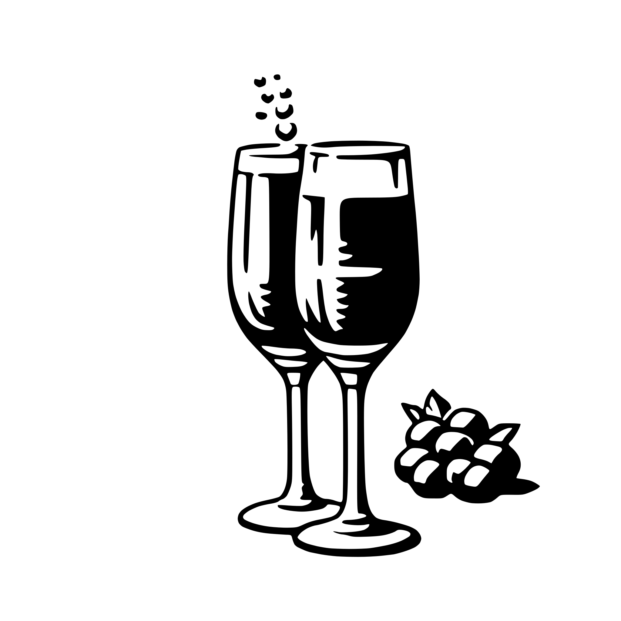 AI-generated SVG of a champagne