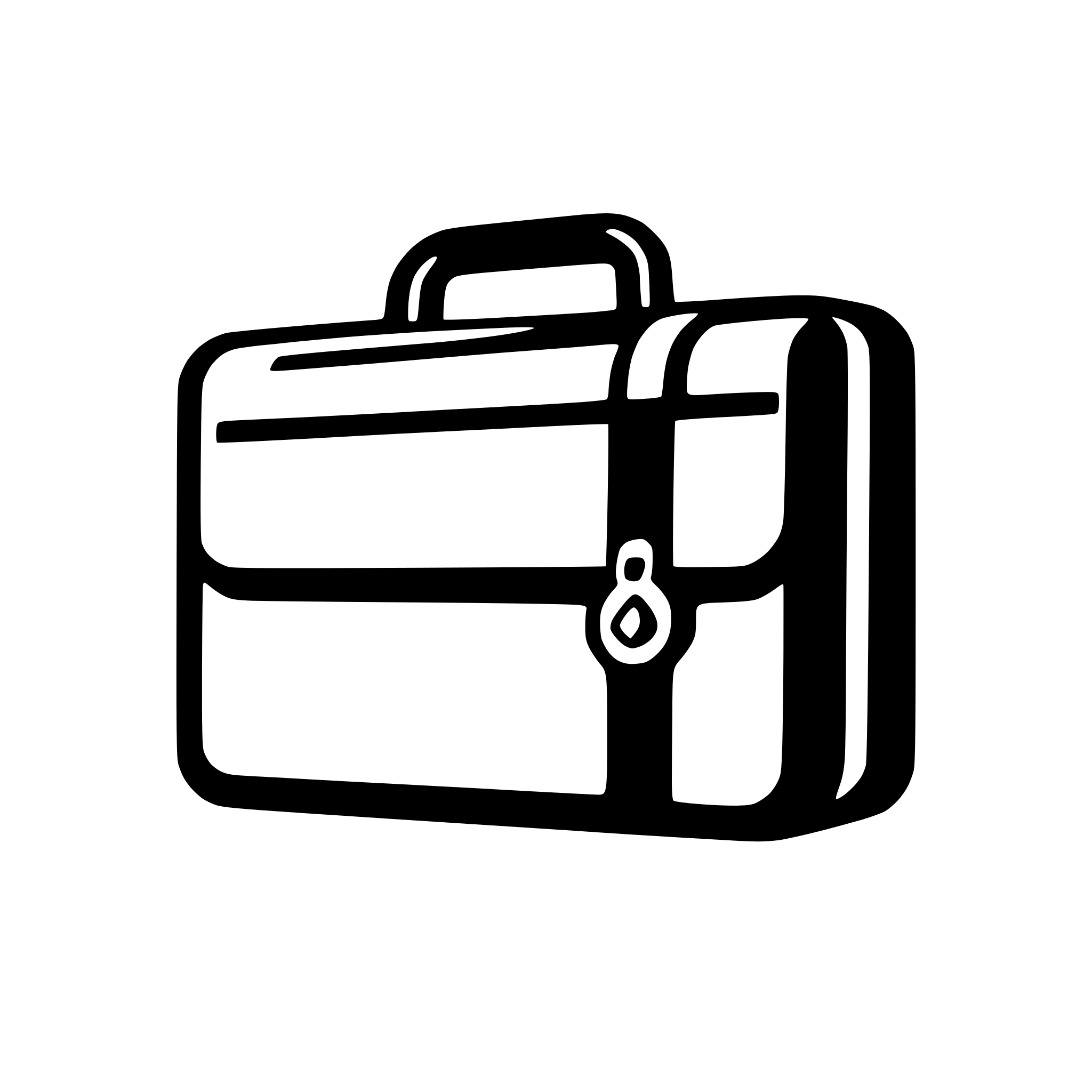 AI-generated SVG of a briefcase with documents