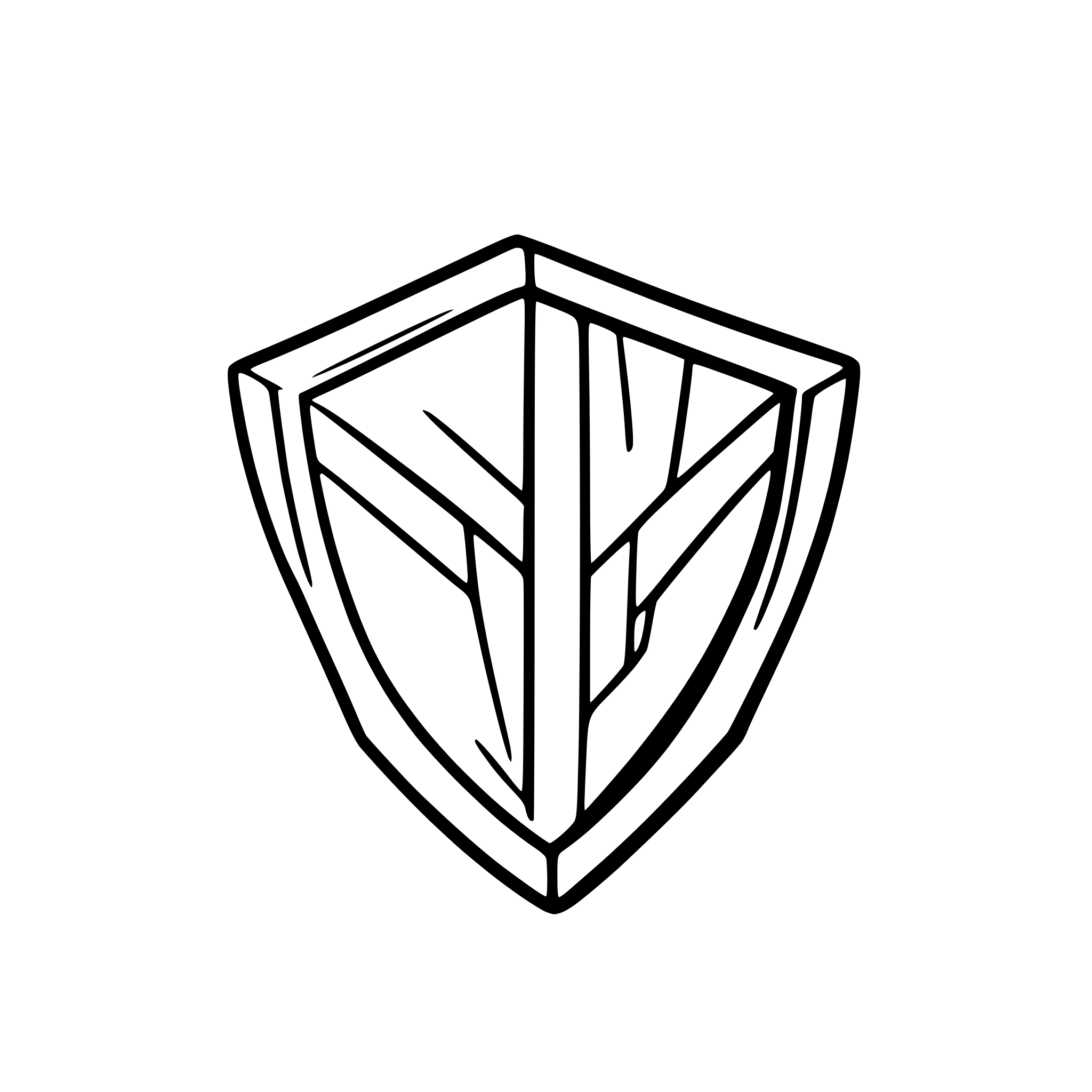 AI-generated SVG of 'Clean symmetric shield'
