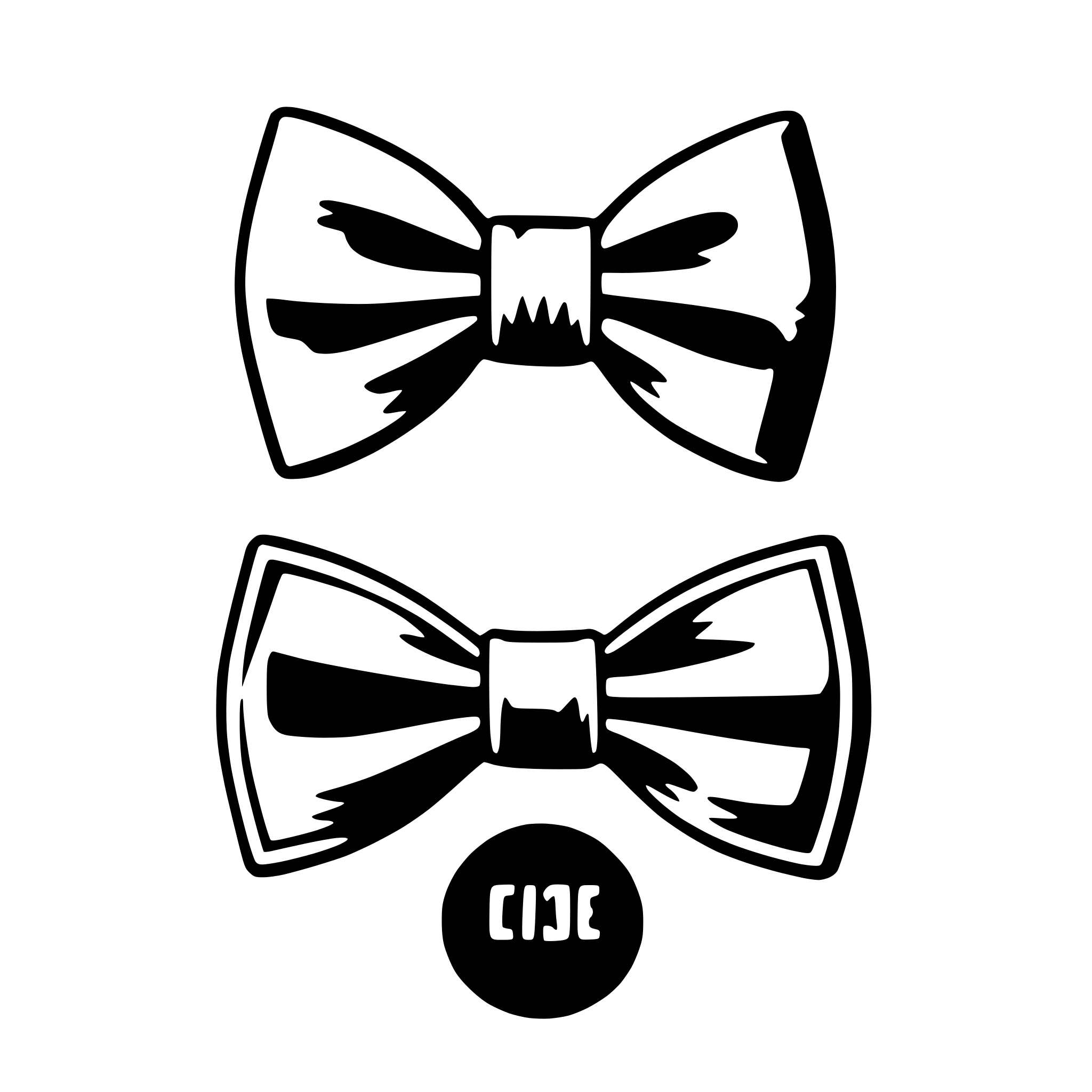 AI-generated SVG of a bow tie