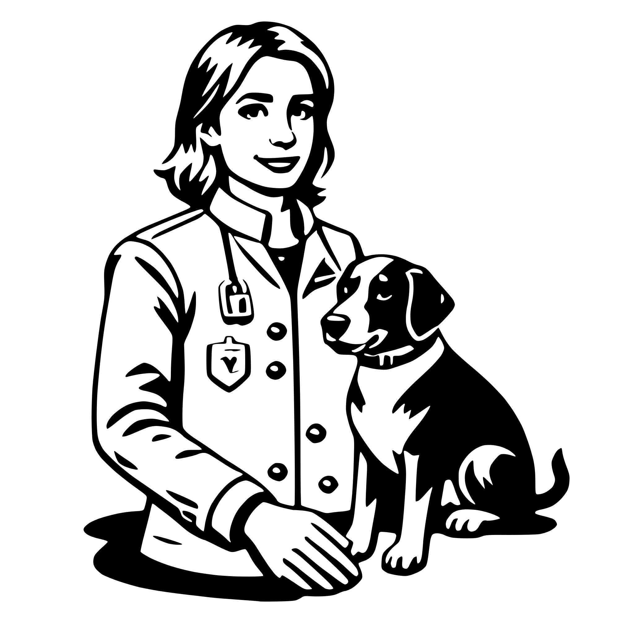 AI-generated SVG of a veterinarian