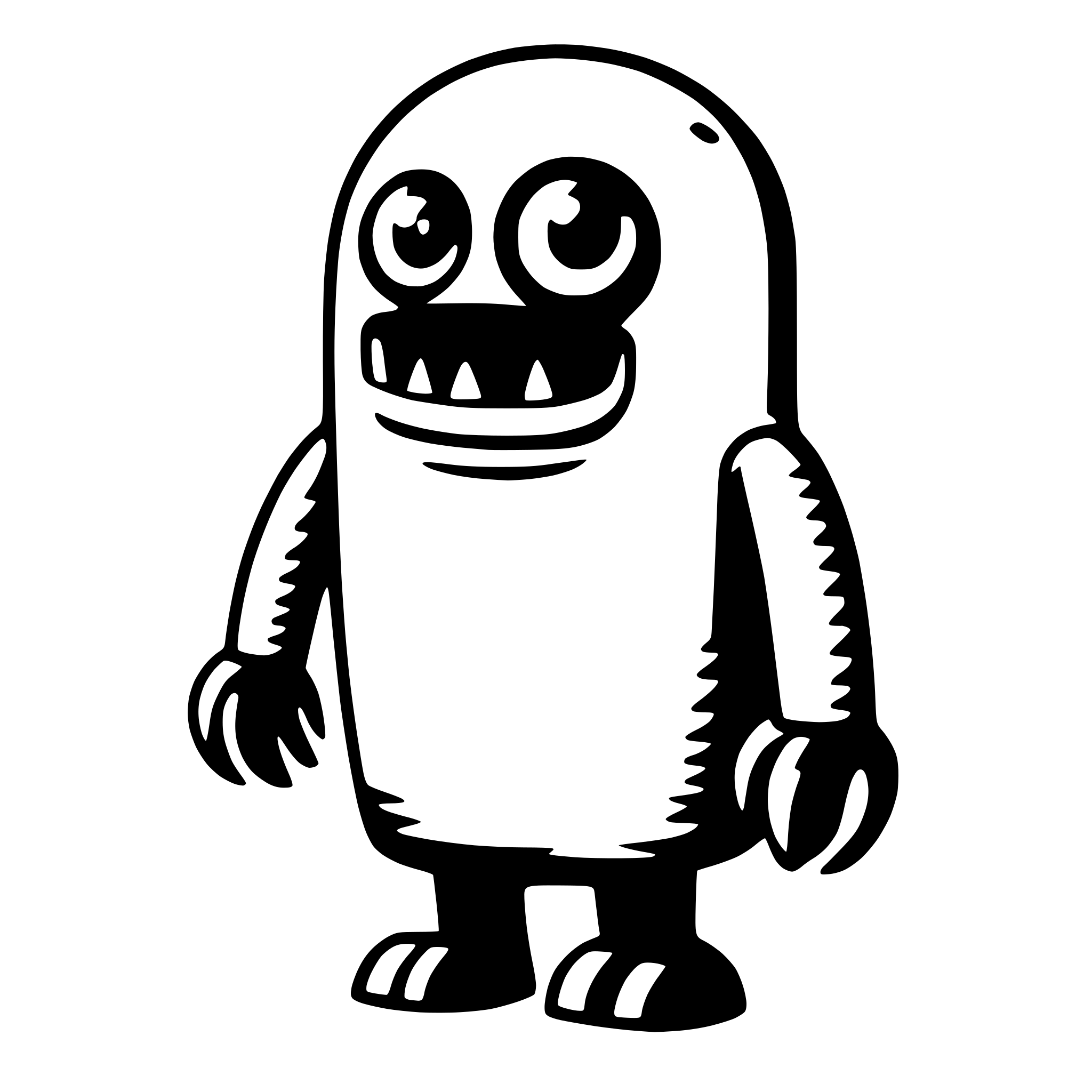 AI-generated SVG of a monster