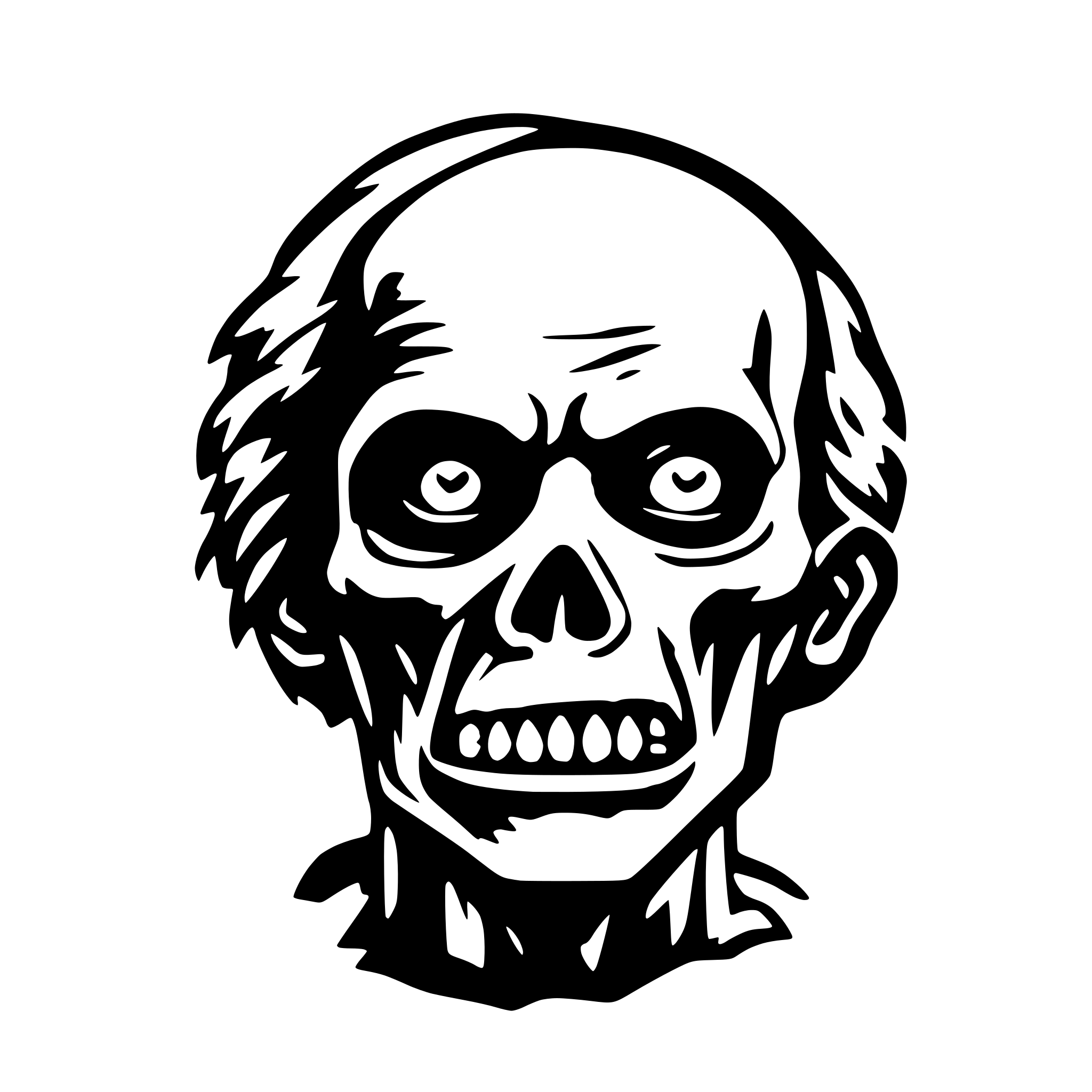 AI-generated SVG of 'Logo svg zombie'