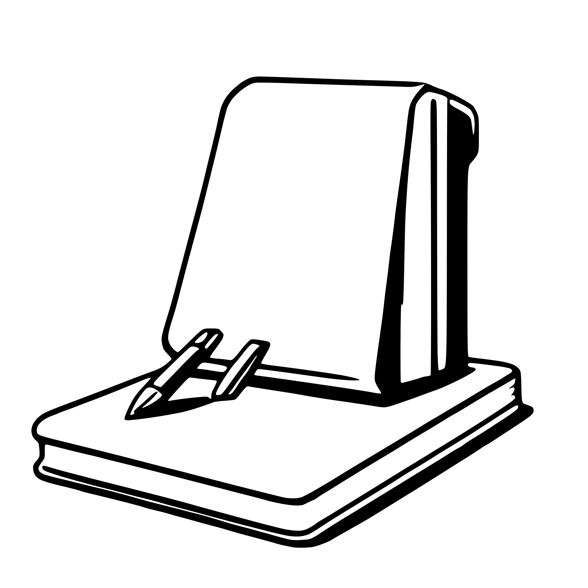AI-generated SVG of a journal