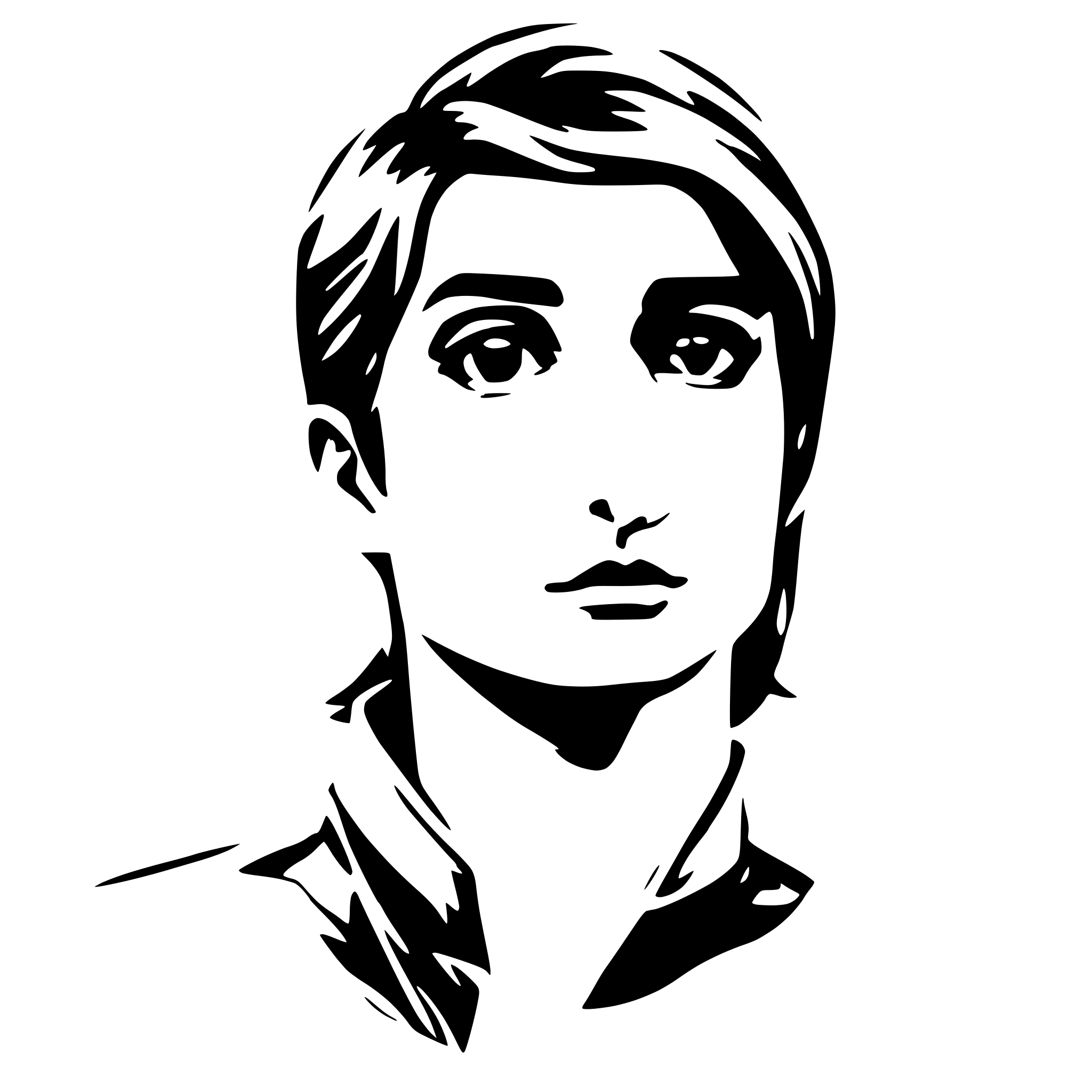 AI-generated SVG of a cute young guy