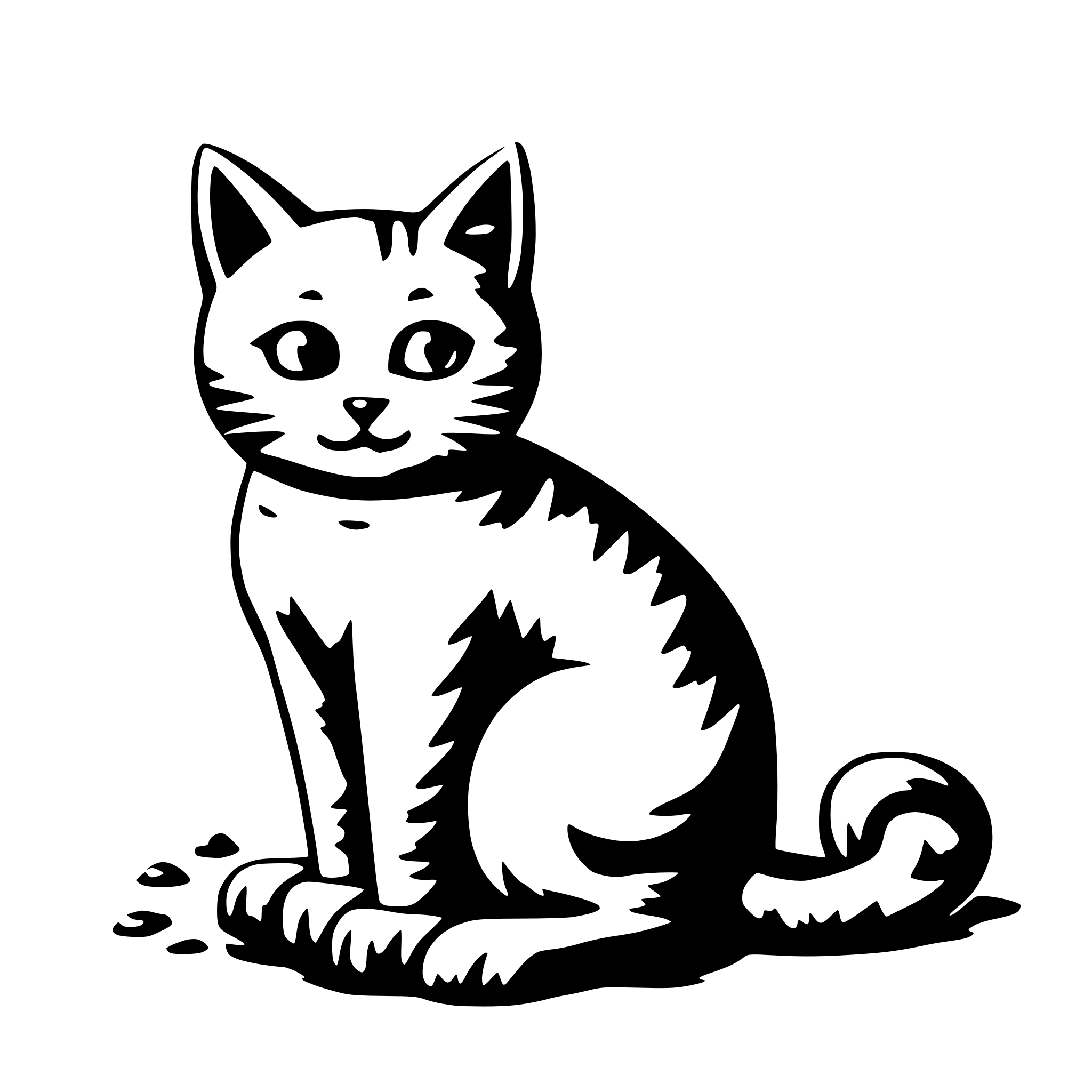 AI-generated SVG of 'kitty pooping'
