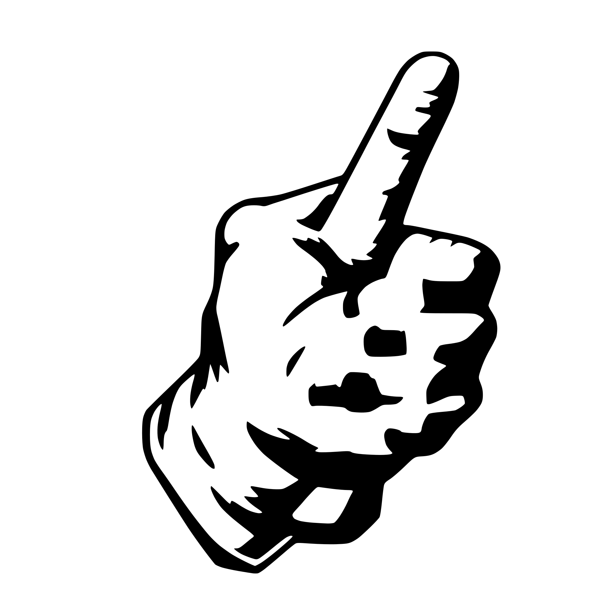AI-generated SVG of a hand like thumb