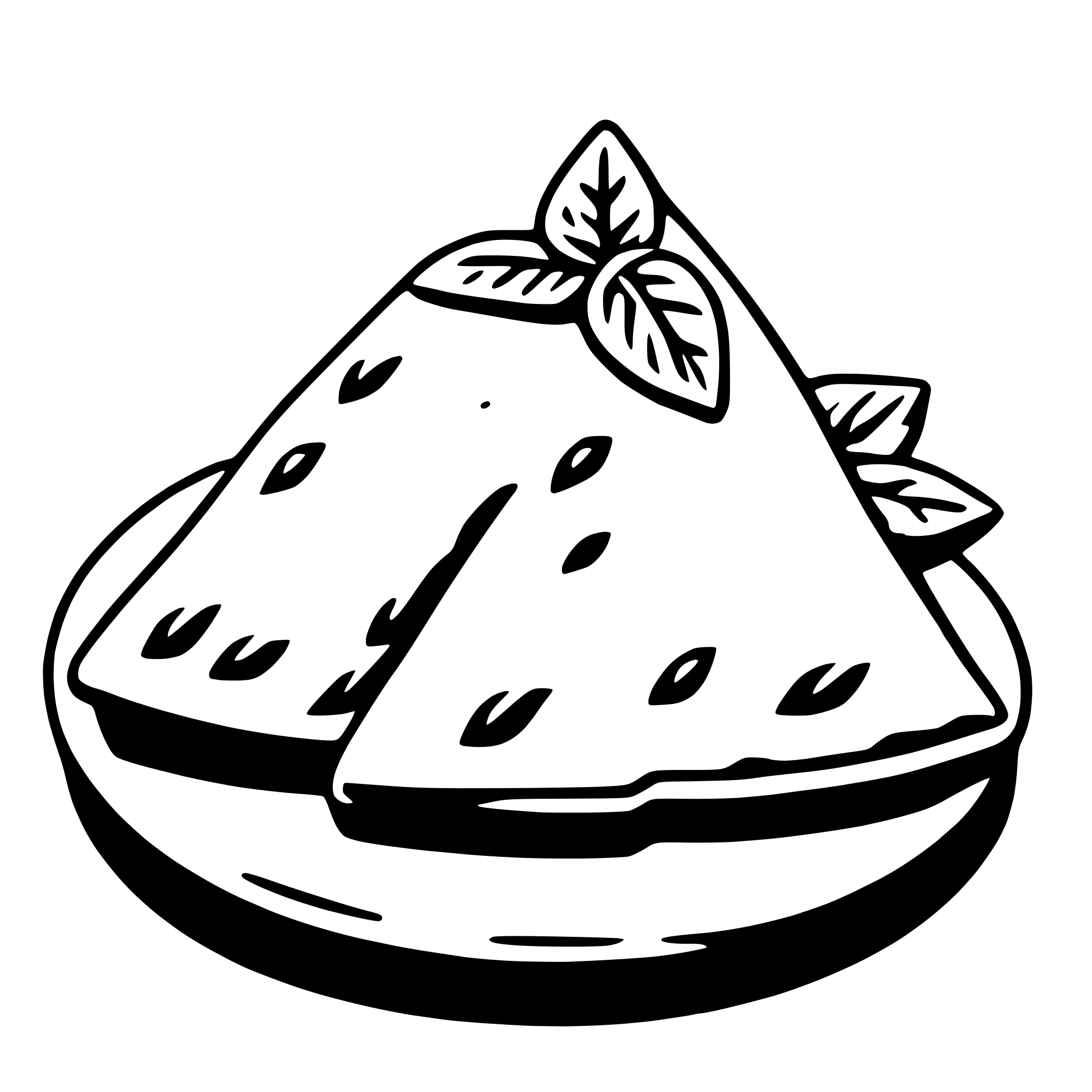 AI-generated SVG of a samosa