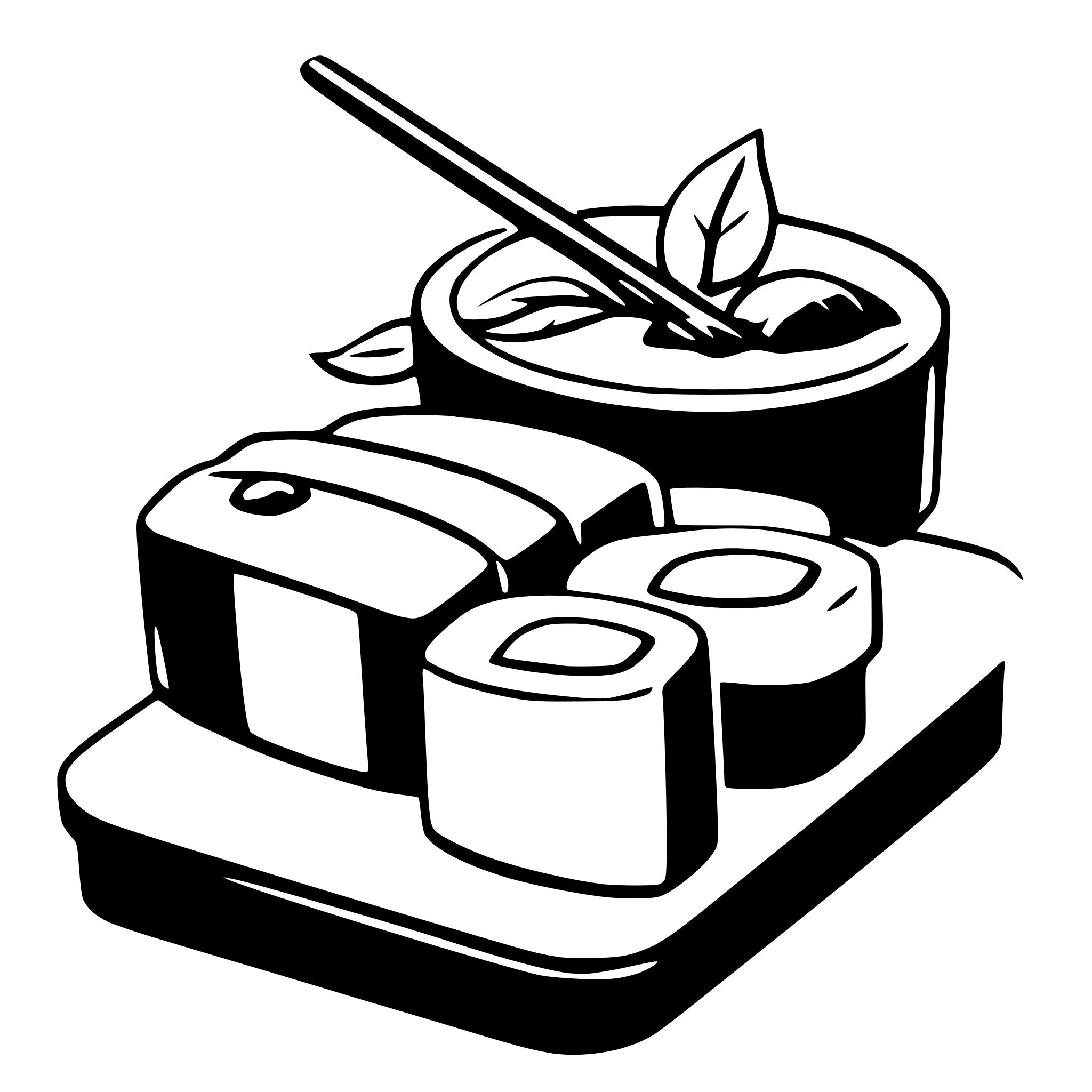 AI-generated SVG of a sushi