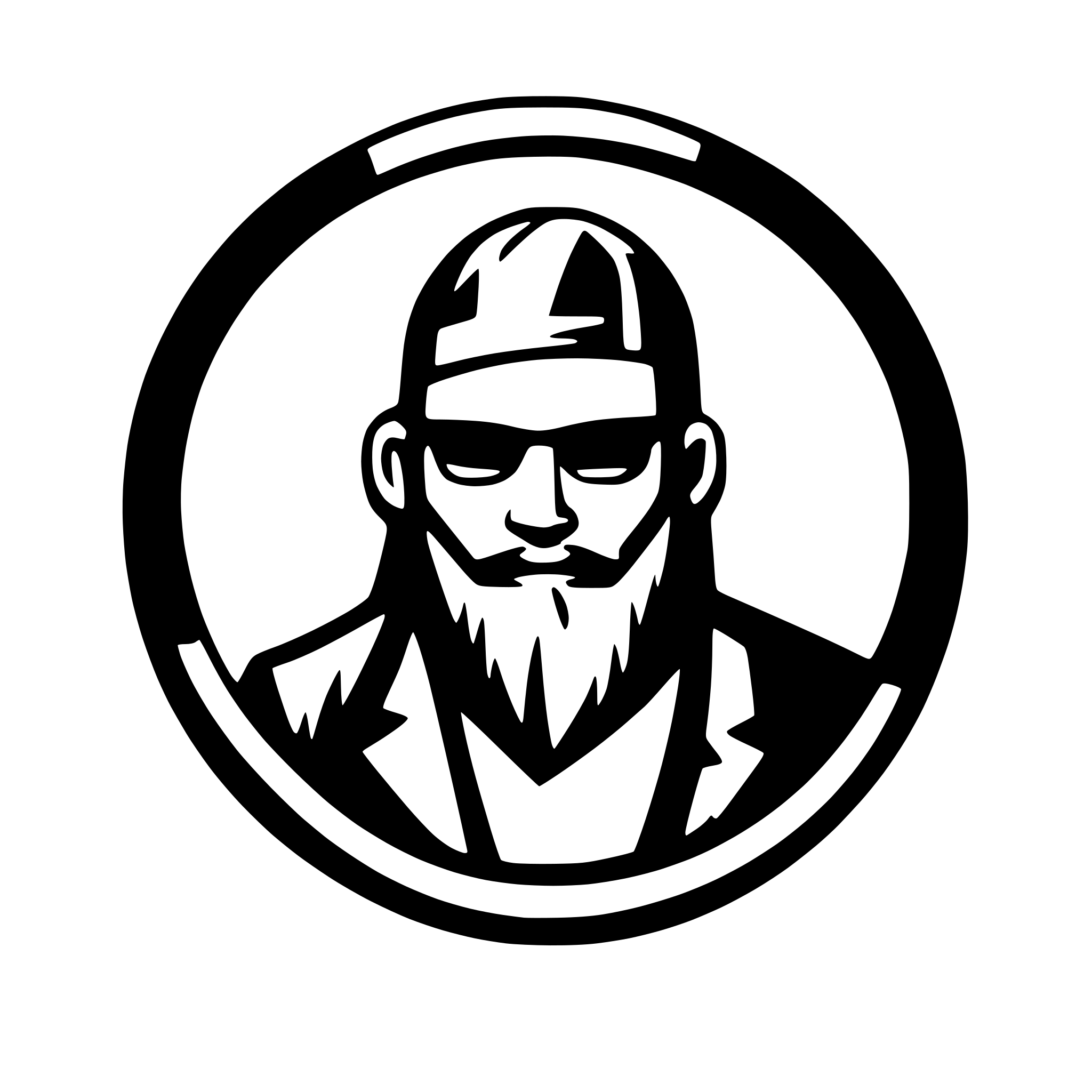 AI-generated SVG of 'beard logo'