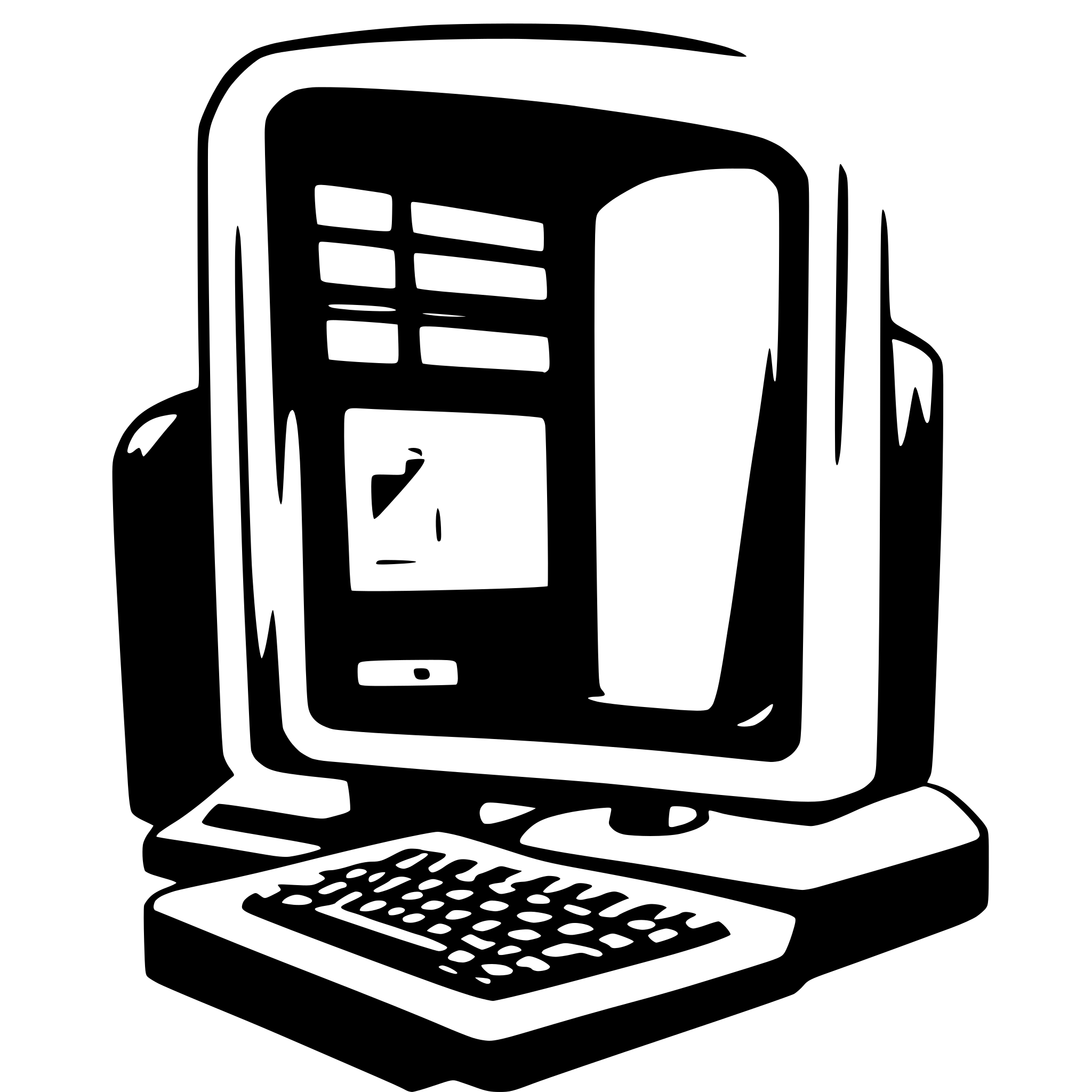 AI-generated SVG of 'computer with ubregistered'