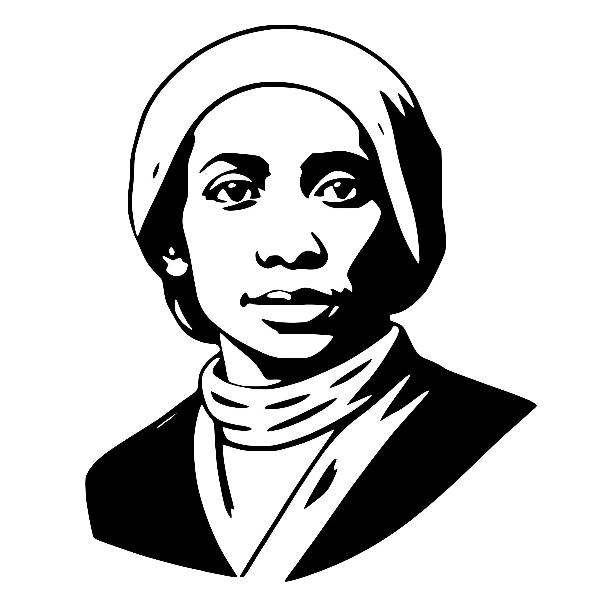 AI-generated SVG of a harriet tubman