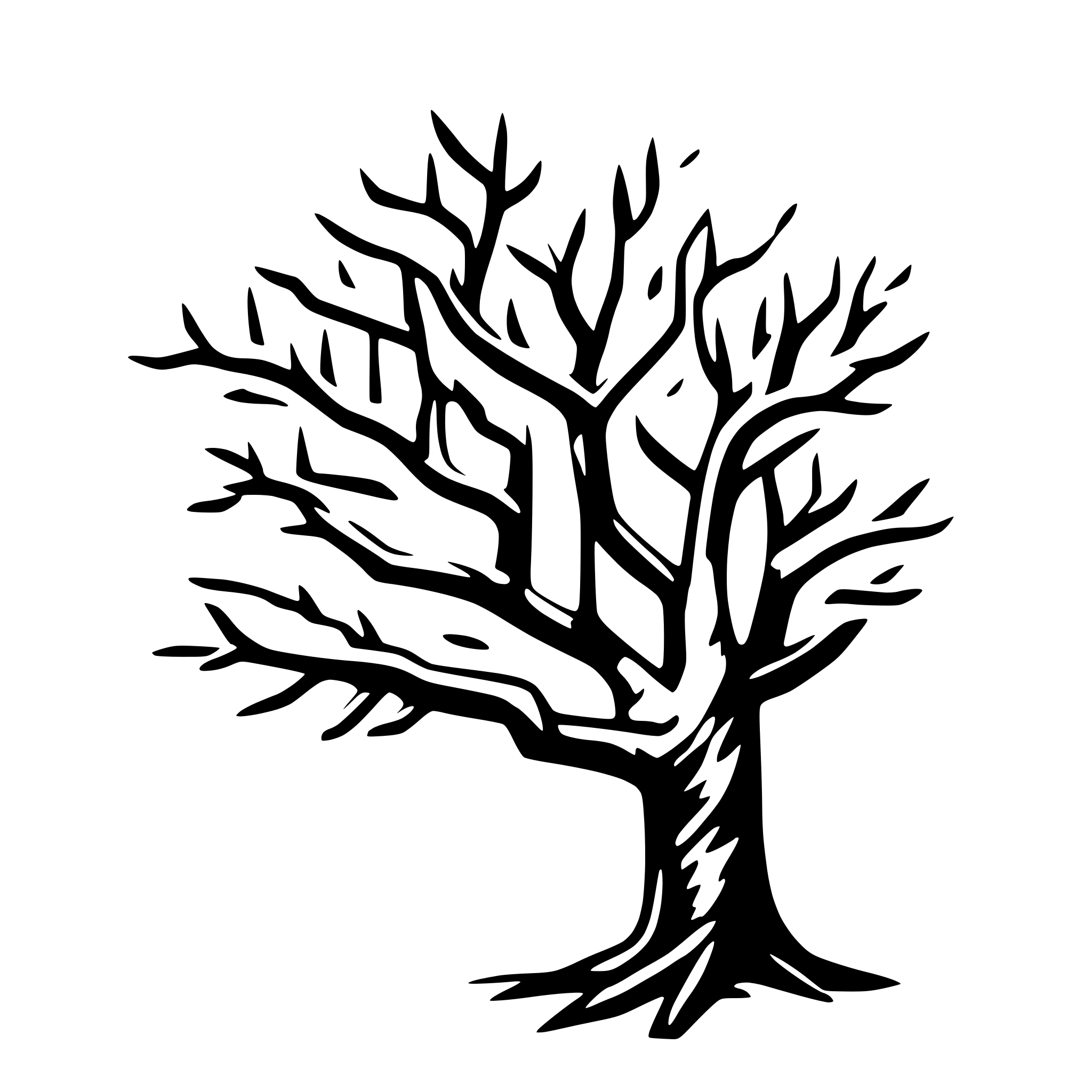 AI-generated SVG of 'make a tree limb'