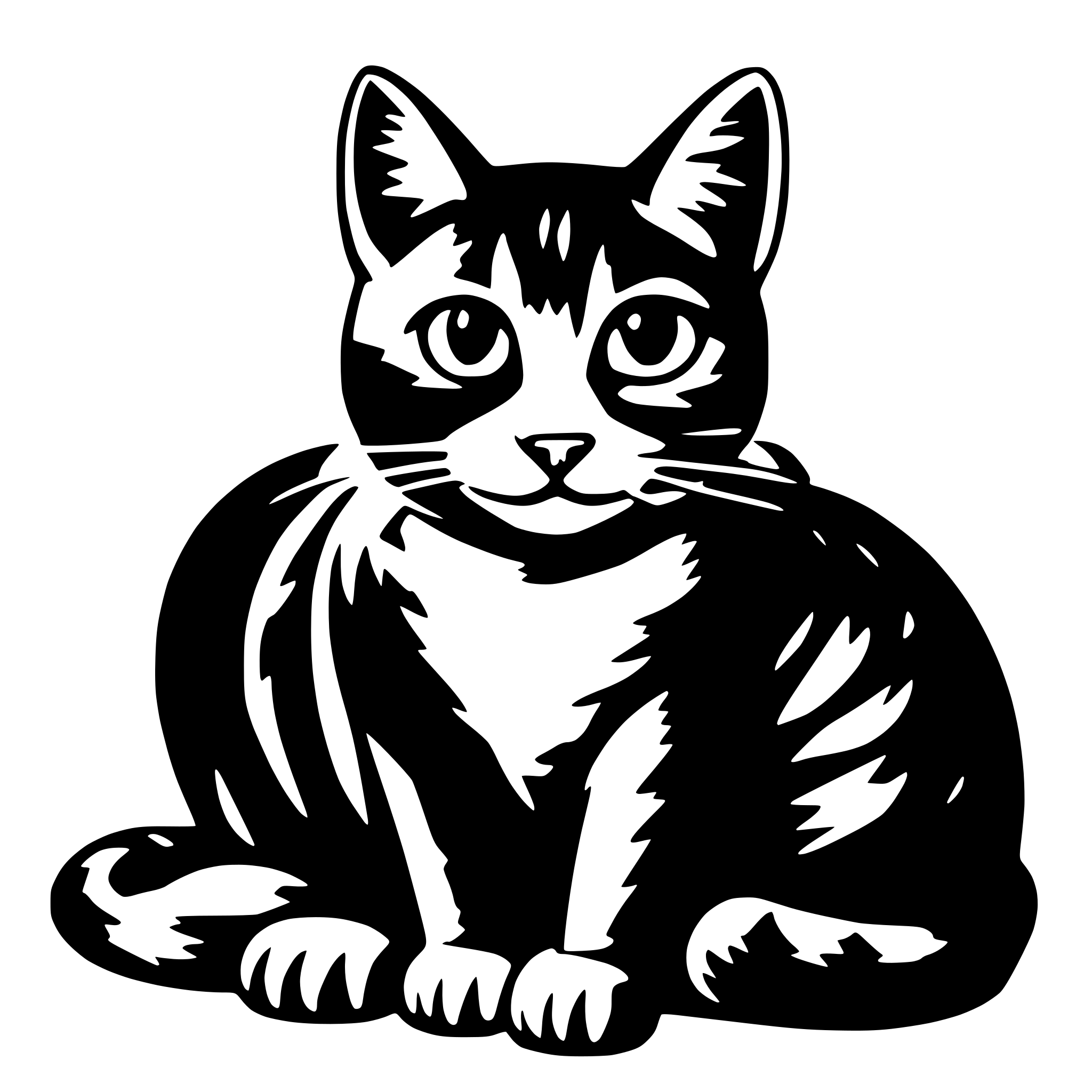 AI-generated SVG of a Cat