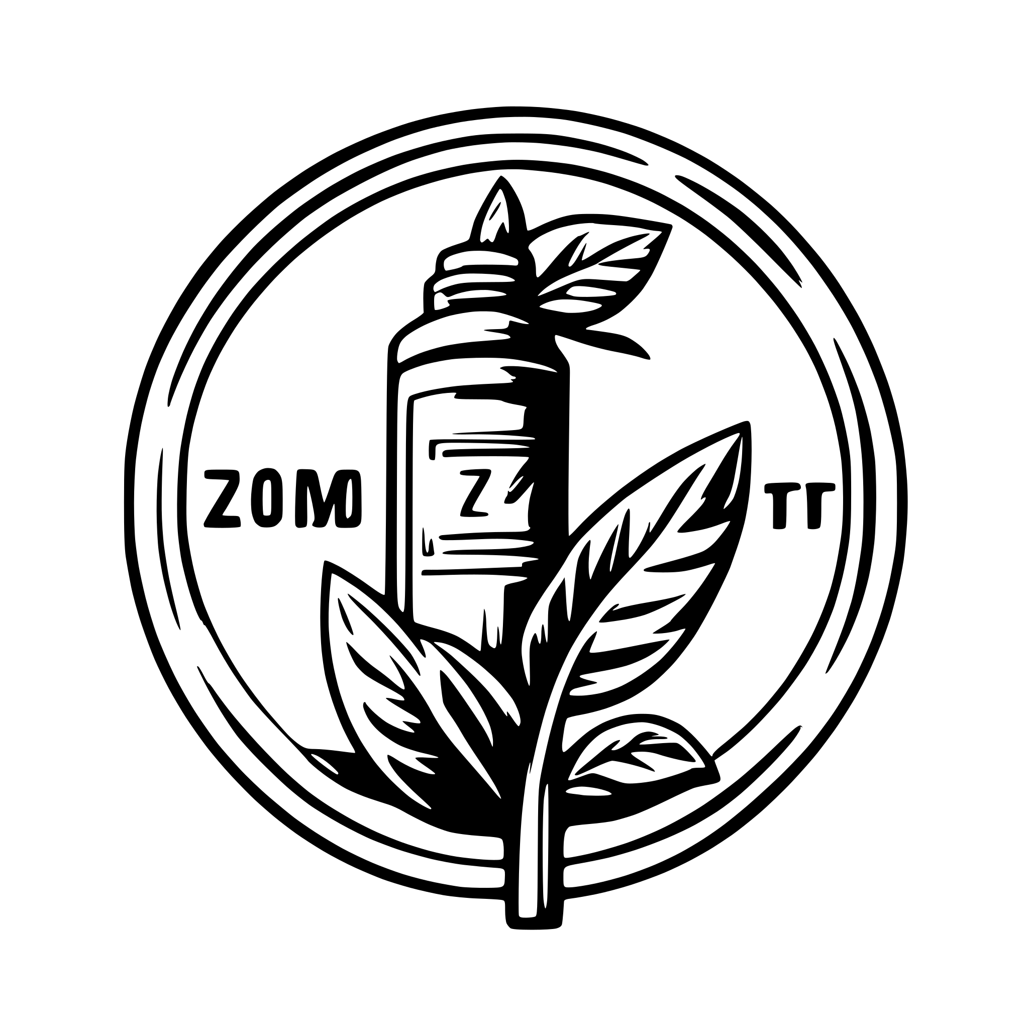 AI-generated SVG of a Logo for Zaus distillery